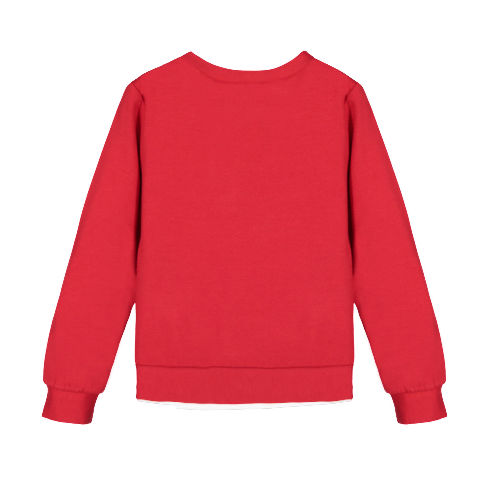 Ermanno Scervino Girls Red Sweatshirt with Applique for Girls