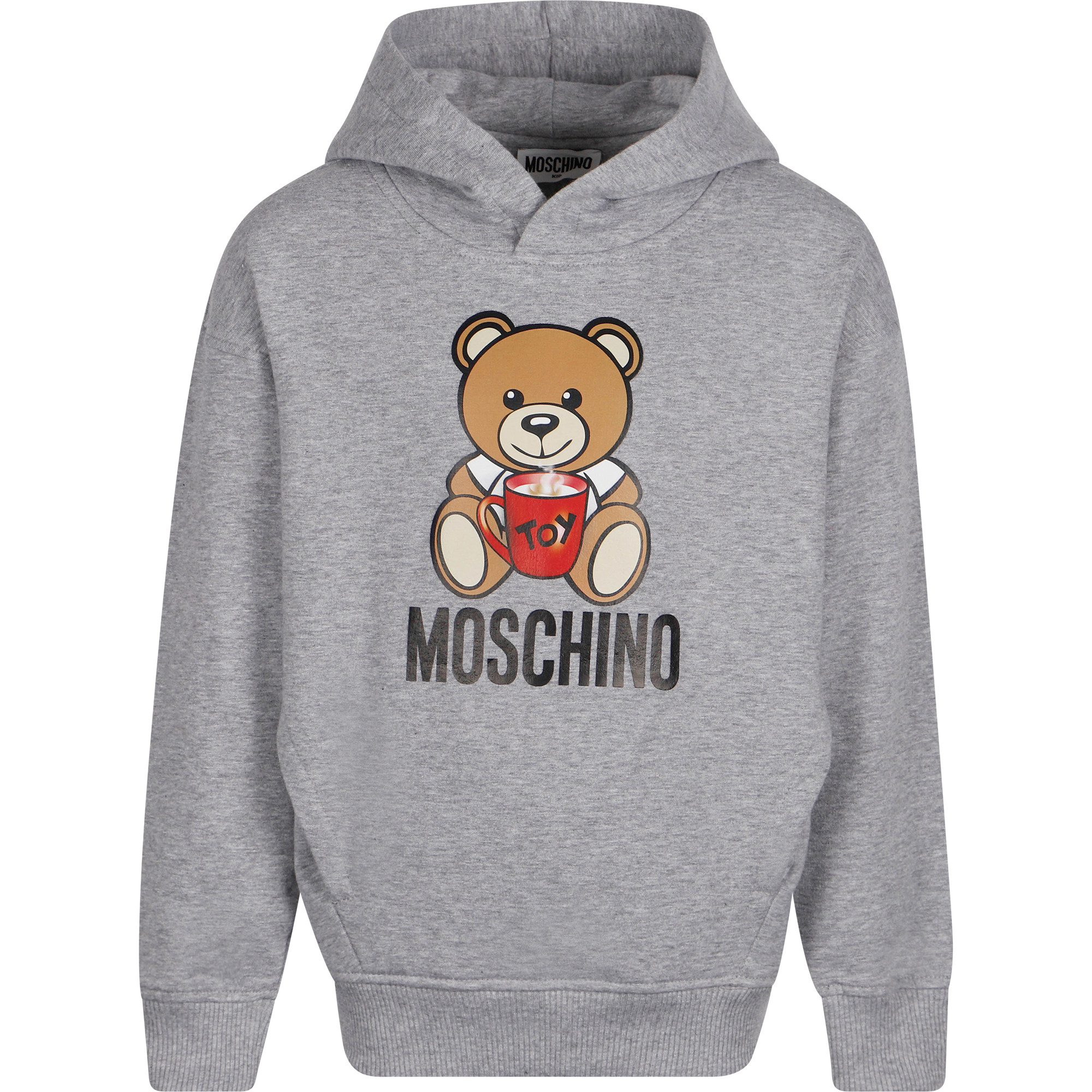 grey moschino hoodie Roman Teddy Bear print grey hoodie