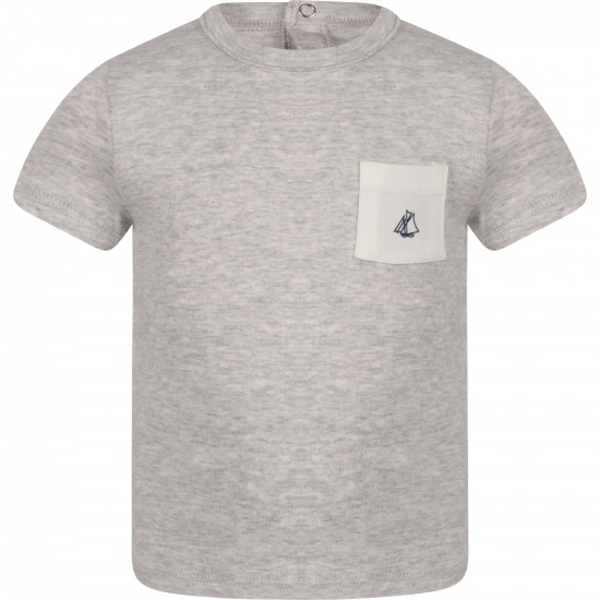 Petit Bateau Baby Jungen T-Shirt - Kurzarm 100% Baumwolle