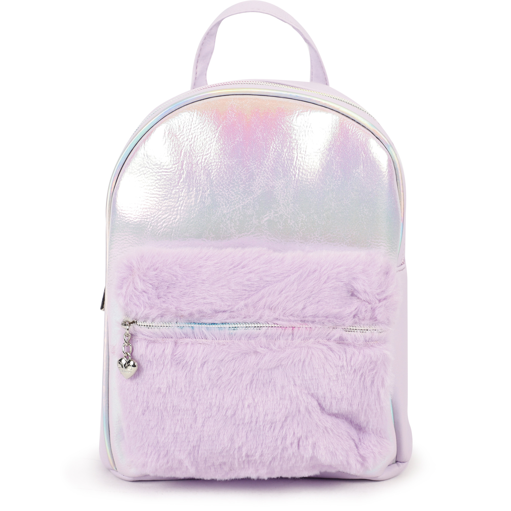 iridescent mini backpack