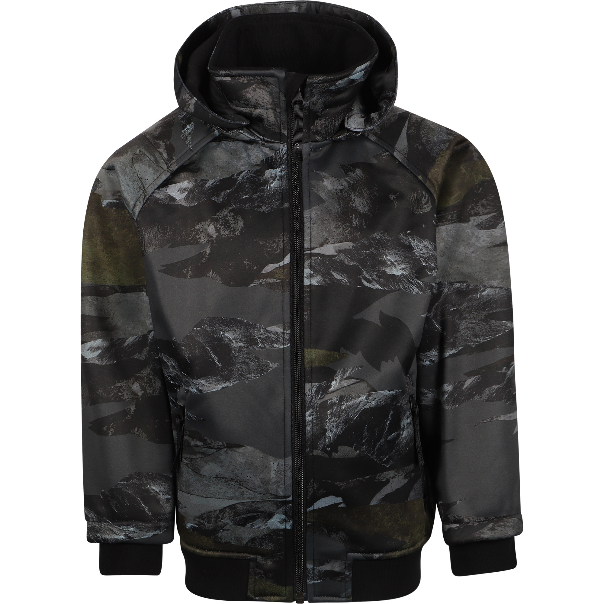 Molo Mountain Camouflage Jacket in Grey and Black