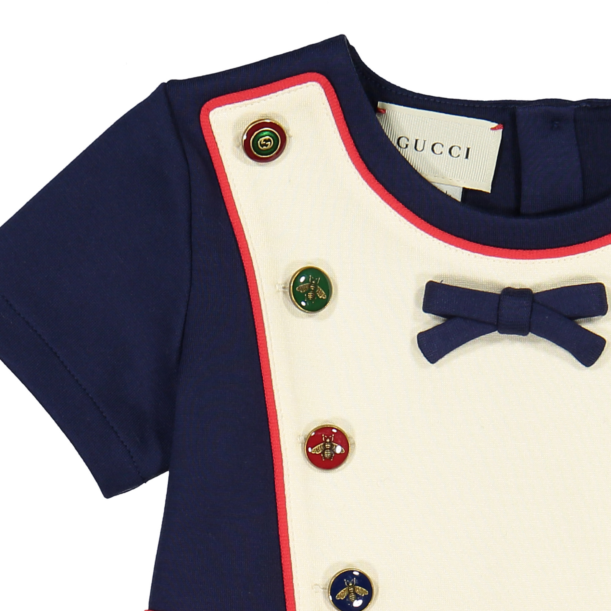 tricolour dress for baby boy