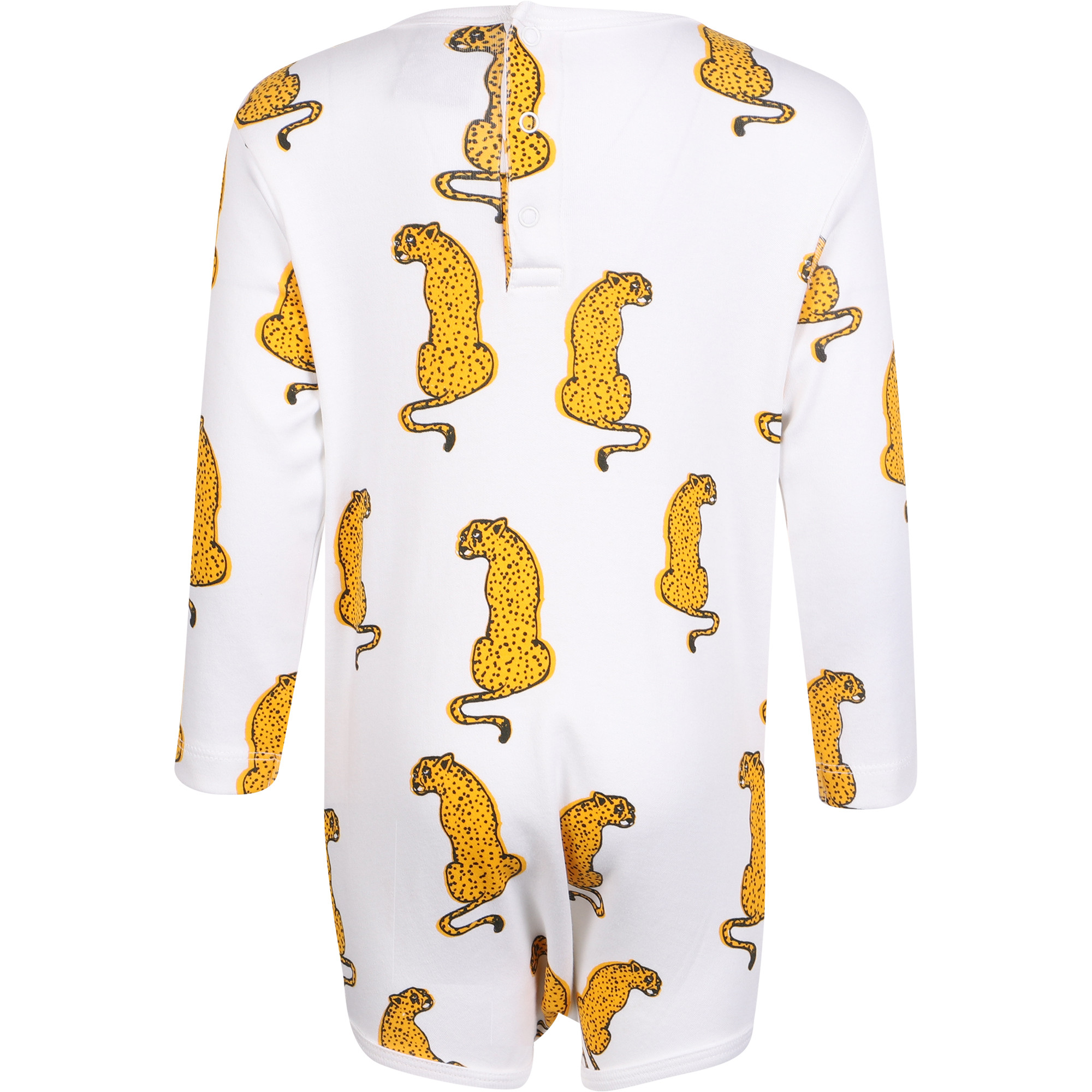 Band of Boys Leopards Print Bodysuit in White