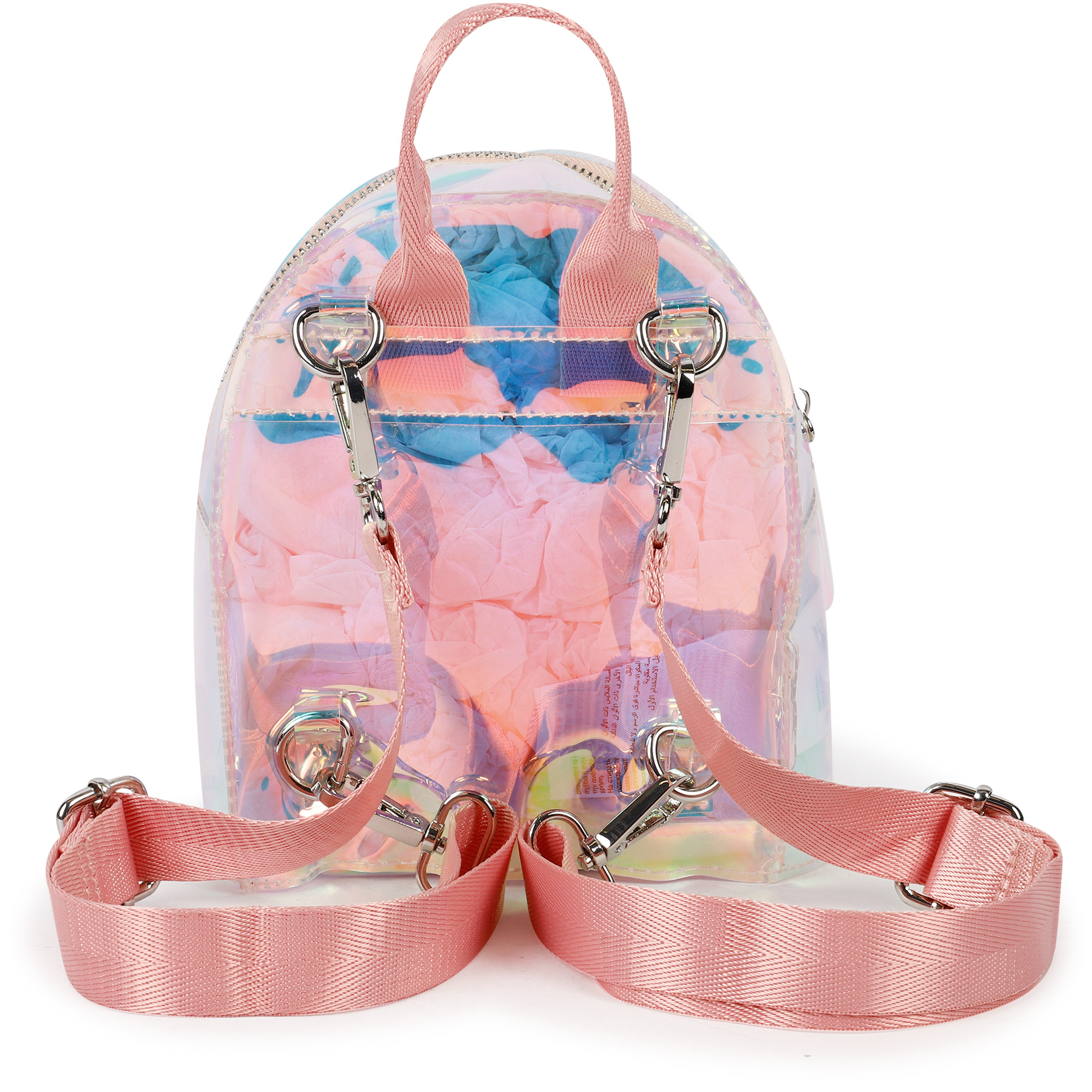 Mayoral Iridescent Glitter Mini Backpack in Pink