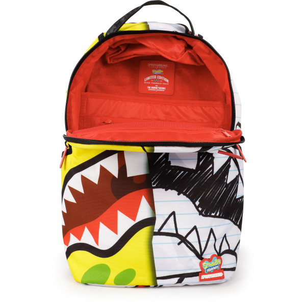 Spongebob School Backpack in Yellow and White