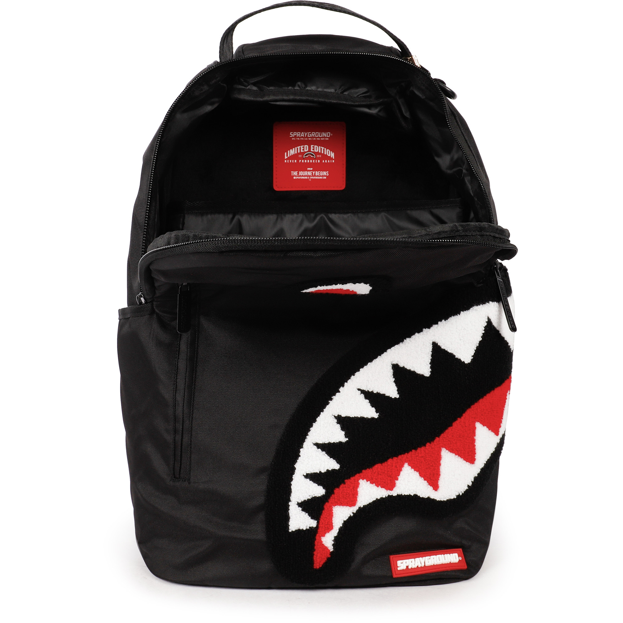 Sprayground Torpedo Shark School Backpack in Black —