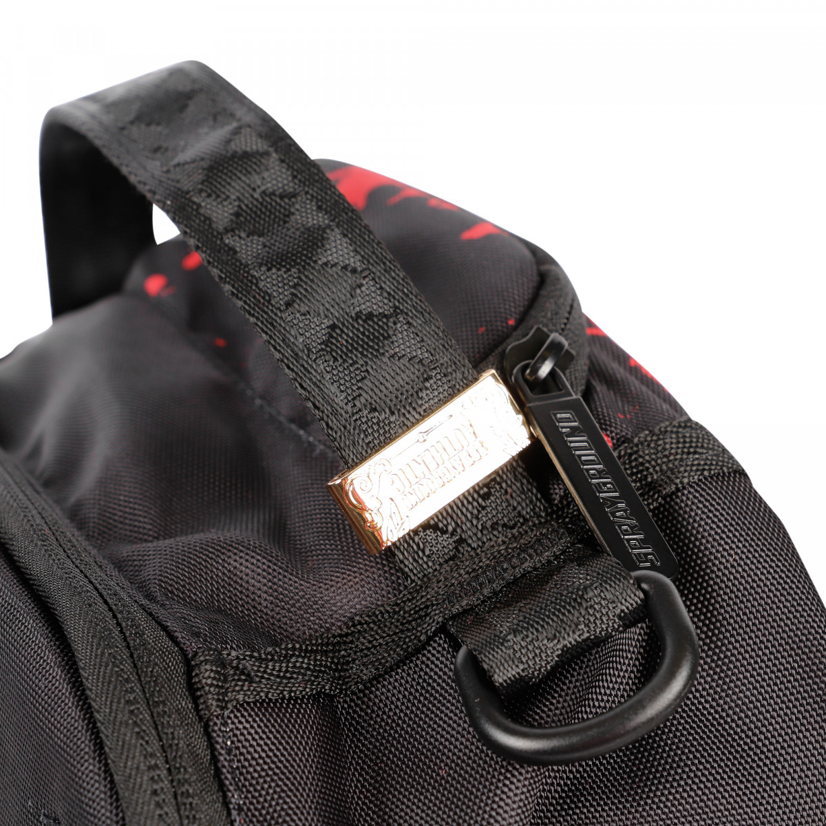 Sprayground Venom School Backpack in Black and Red —