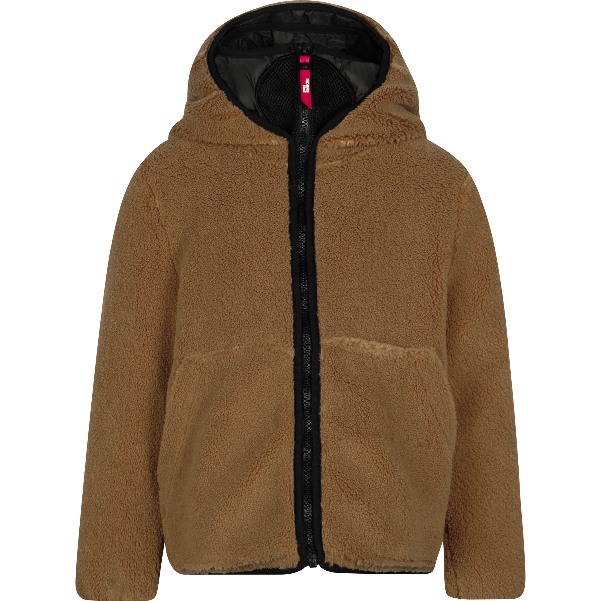 dark brown fuzzy jacket