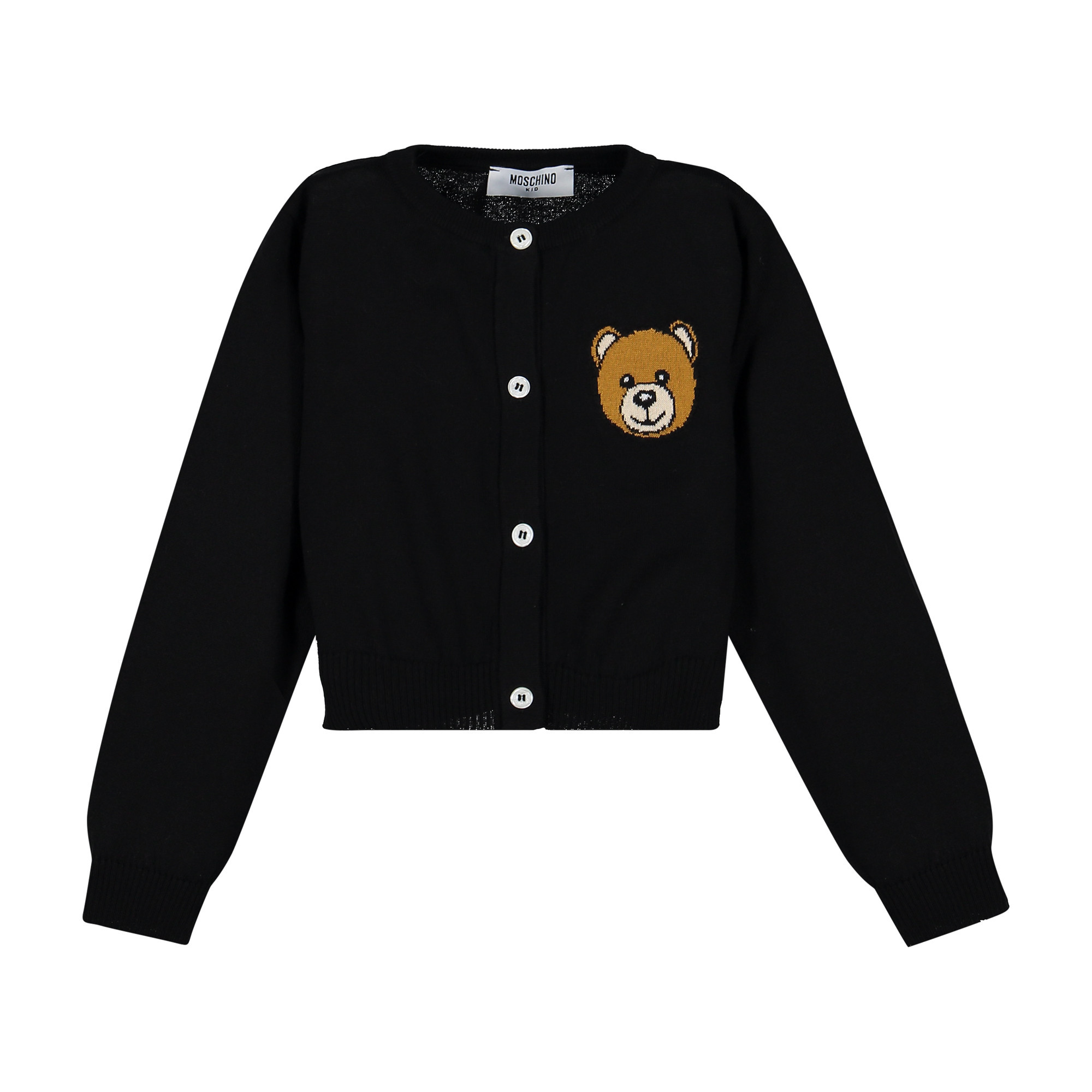 Moschino Girls Cardigan in Black with 