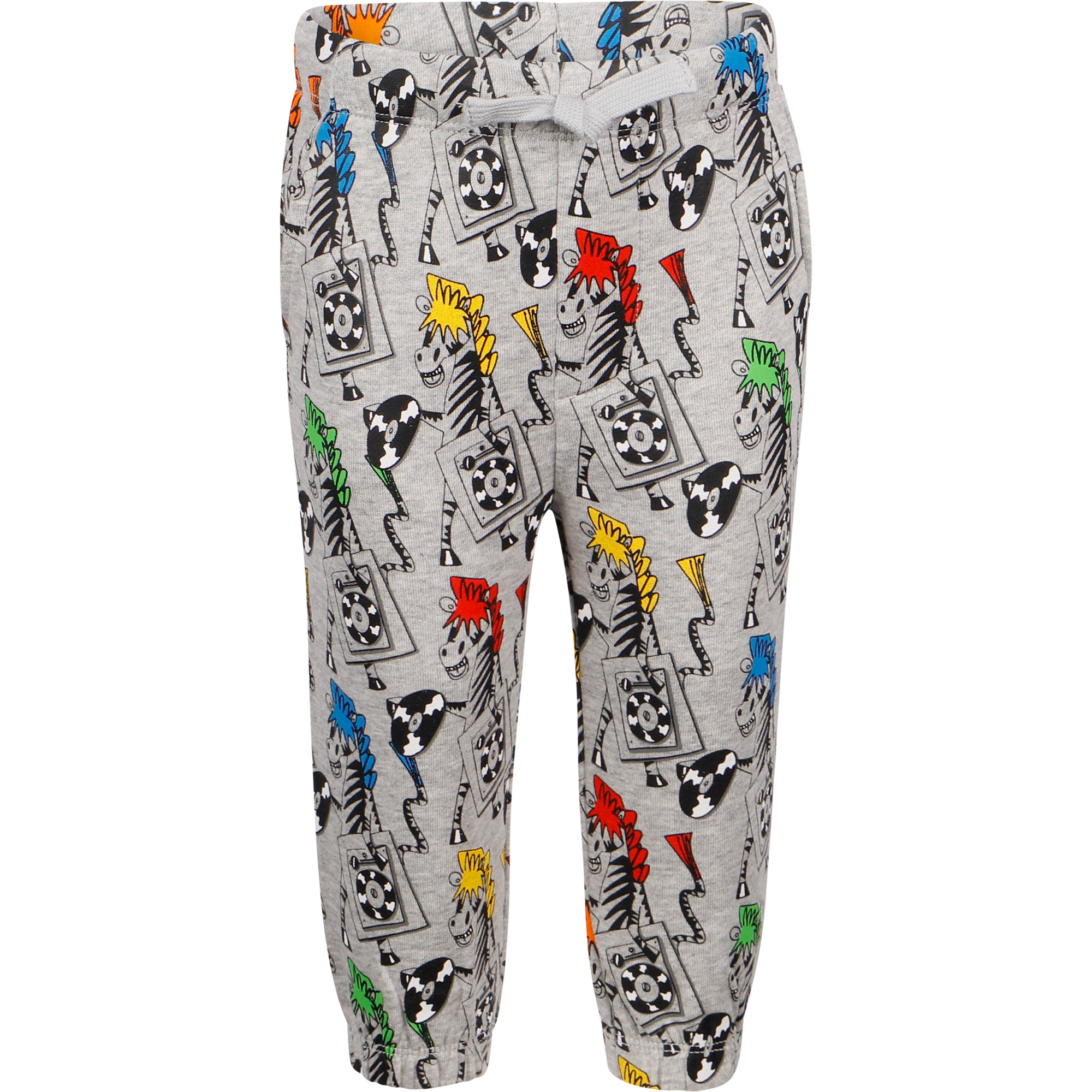 Stella McCartney Zebras Print Track Pants in Grey
