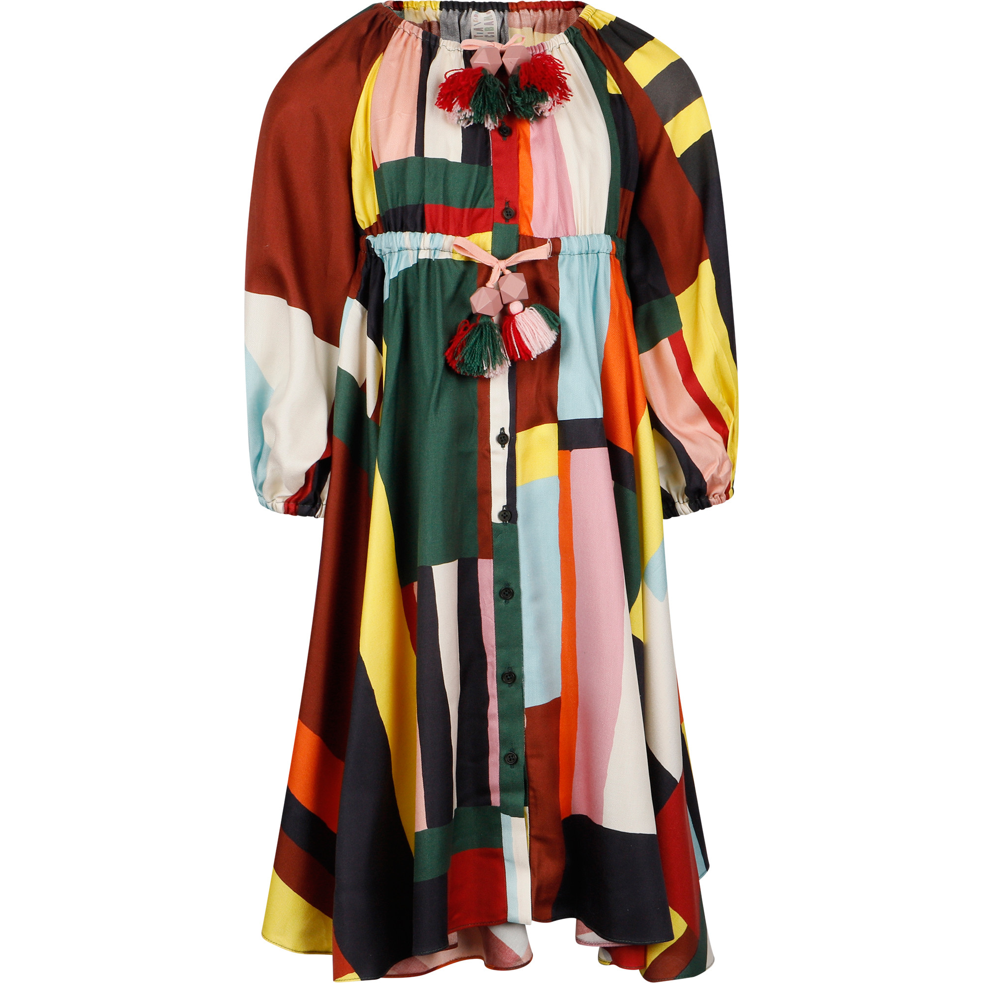 colorful fringe dress