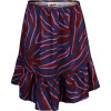 Zebra Stripes Print Skirt in Purple