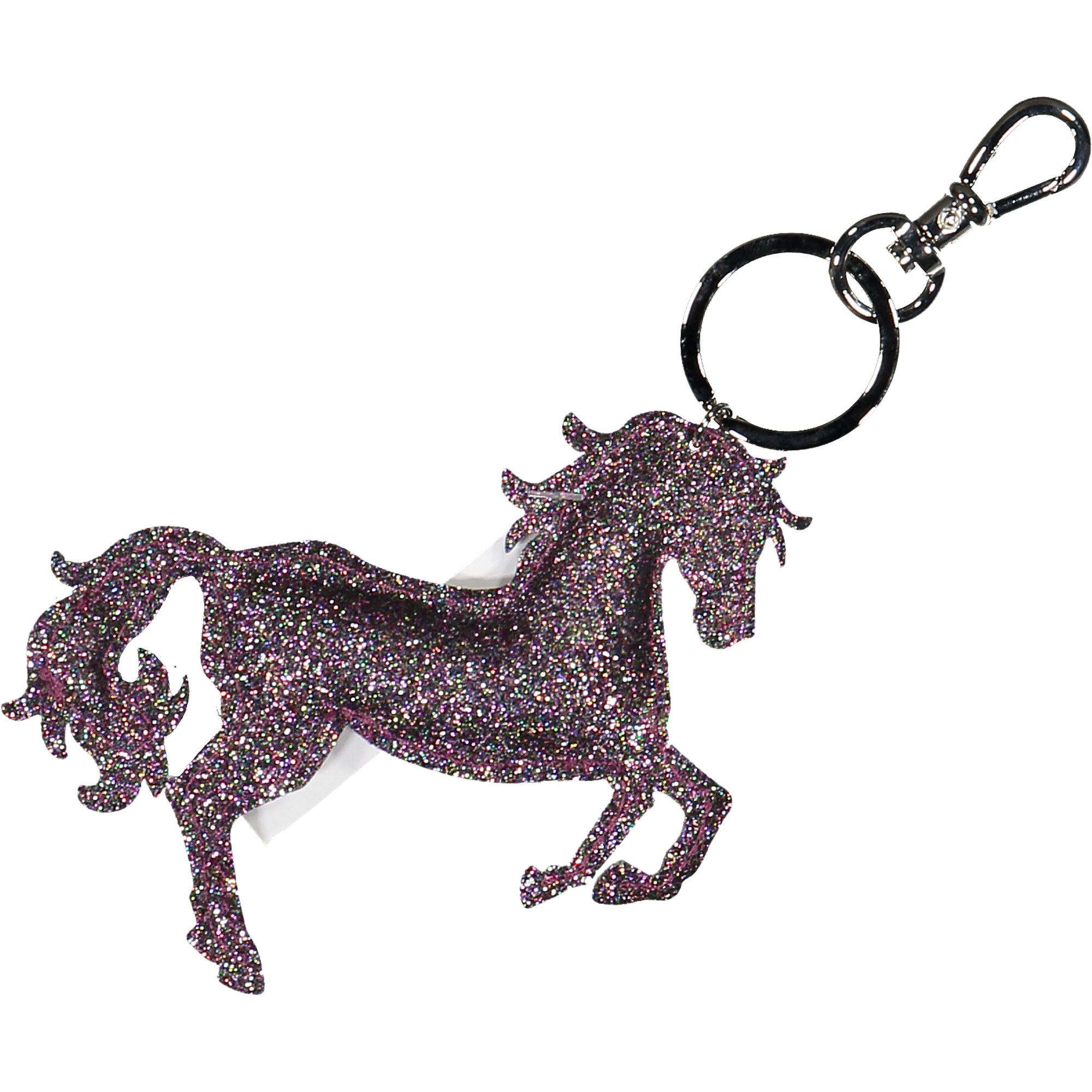 Hatley Glittery Horse Keychain in Pink