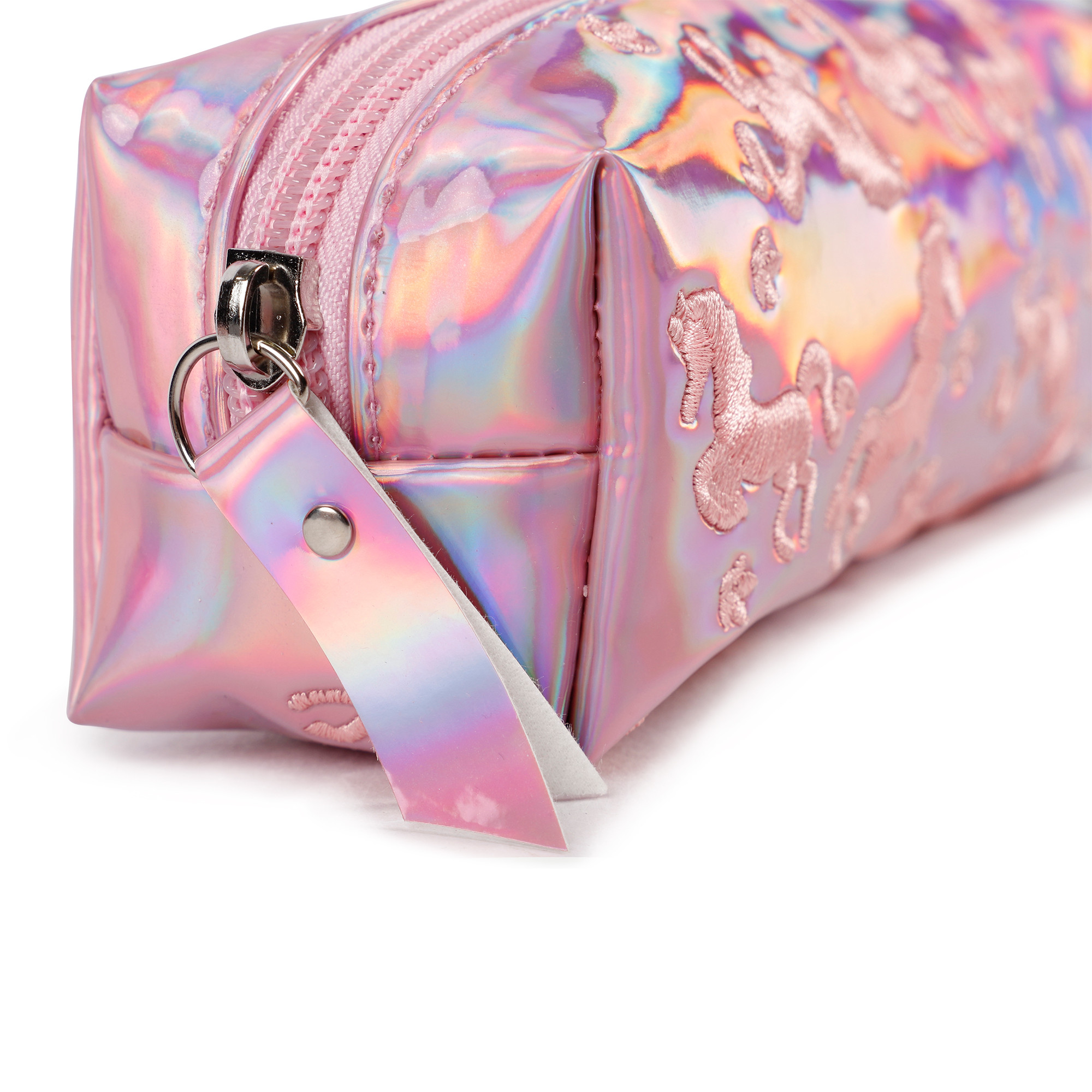 Hatley Rainbow Unicorn Pencil Case in Pink