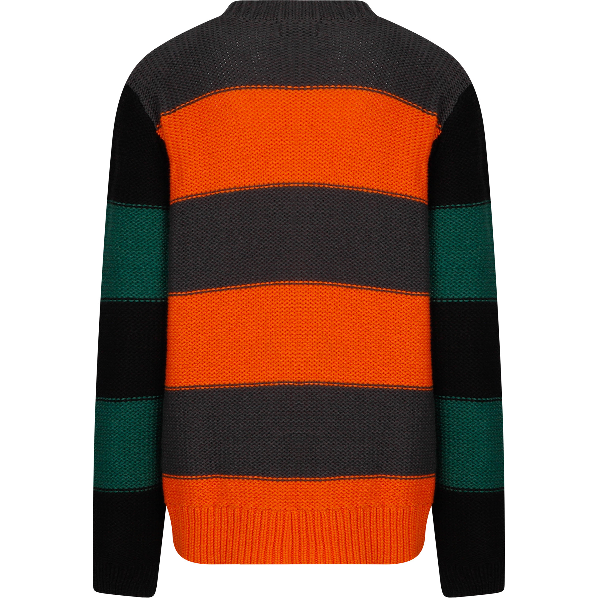 Stella McCartney Colorful Striped Sweater in Orange and Grey