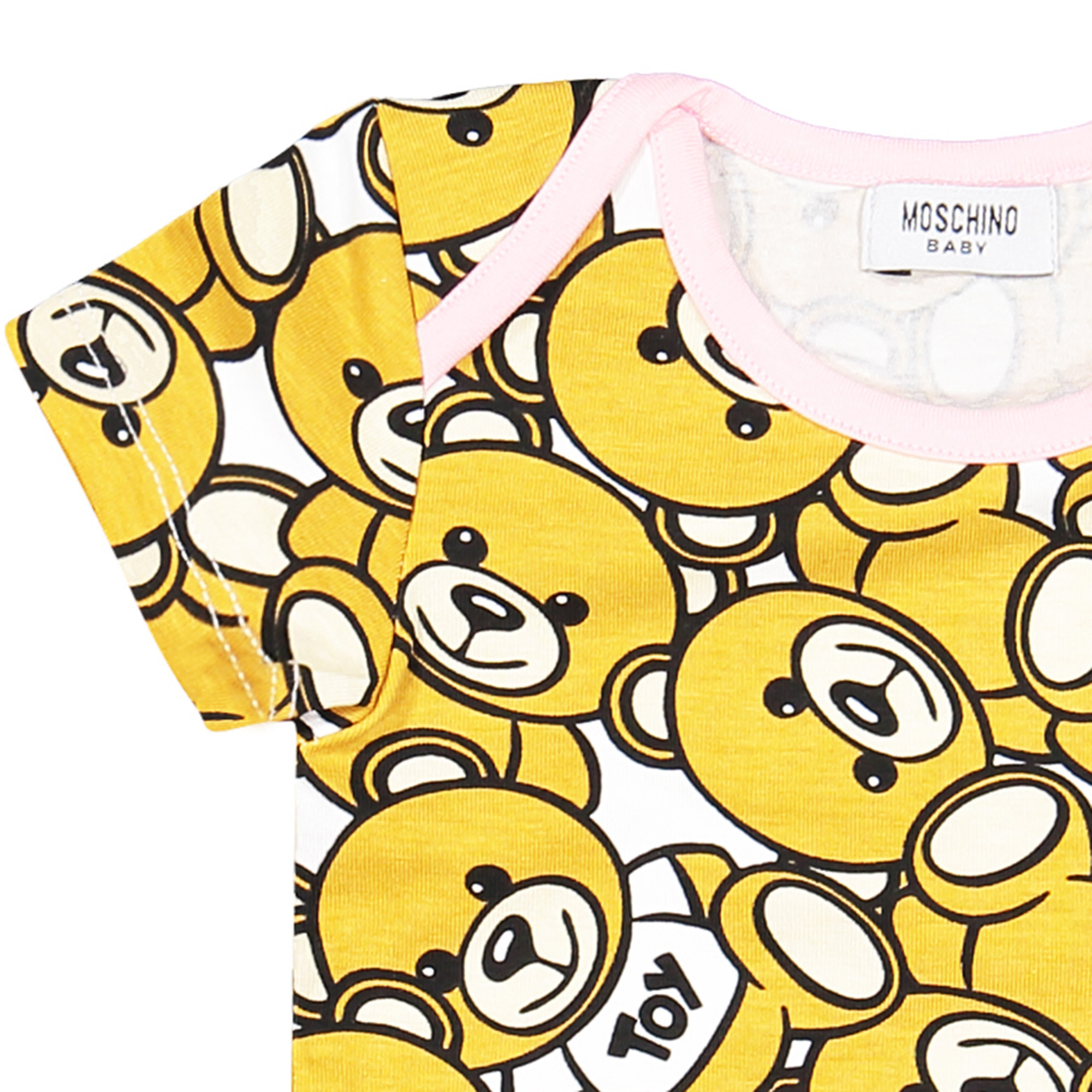 Moschino Baby Onesie Set with Bear Print for Boy+Girls