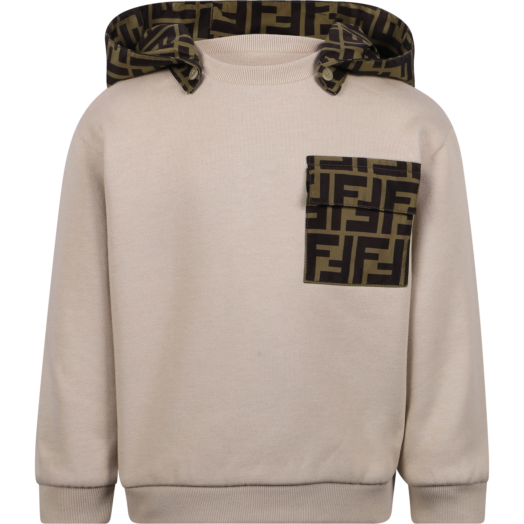 fendi print hoodie