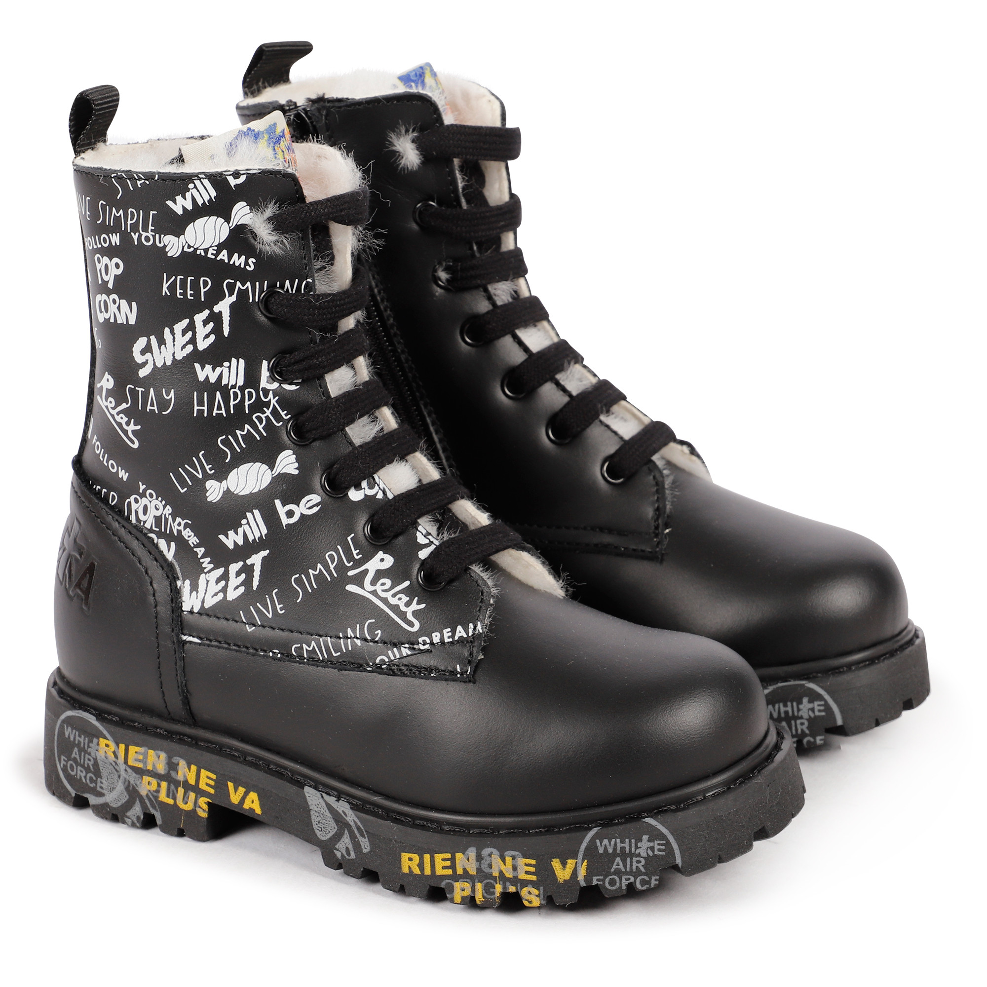Youth lace up boots clearance