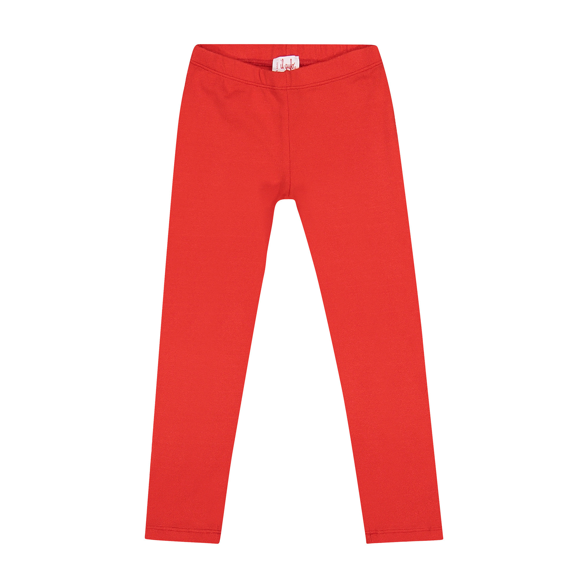 IL GUFO Girls Classic Red Leggings for Girls