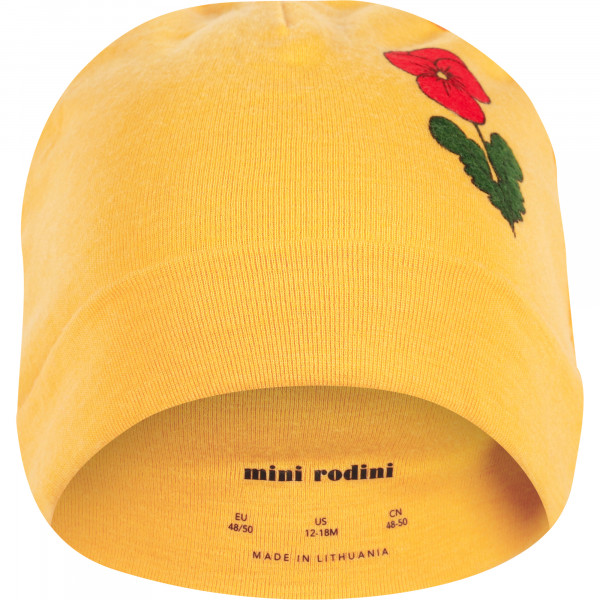 Floral Cap in Yellow