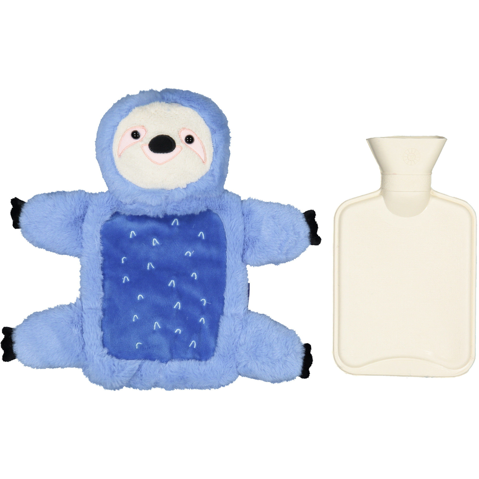 Sunnylife Hugging Sloth Hot Water Bottle in Blue —