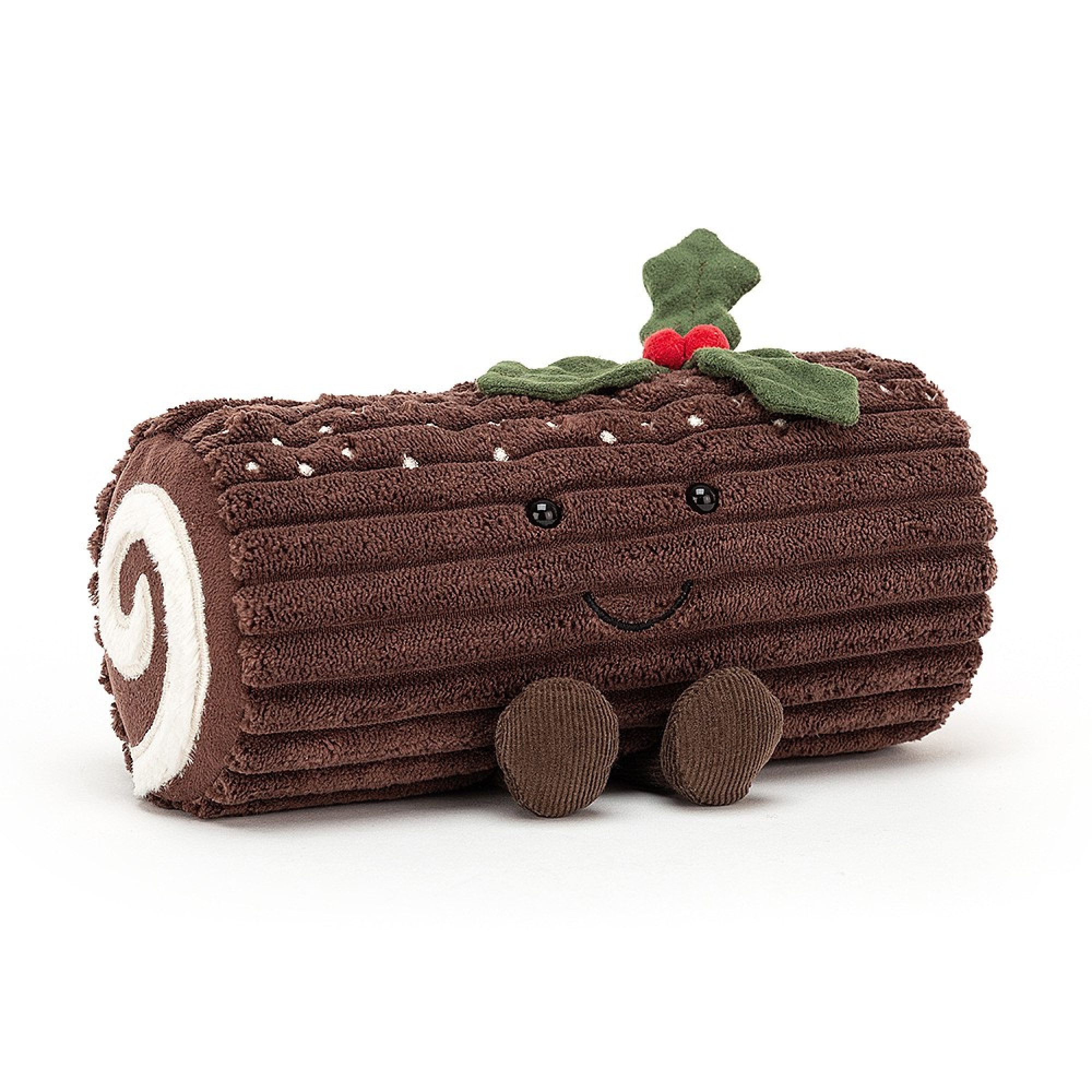 Jellycat Yuletide Log Soft Toy in Brown