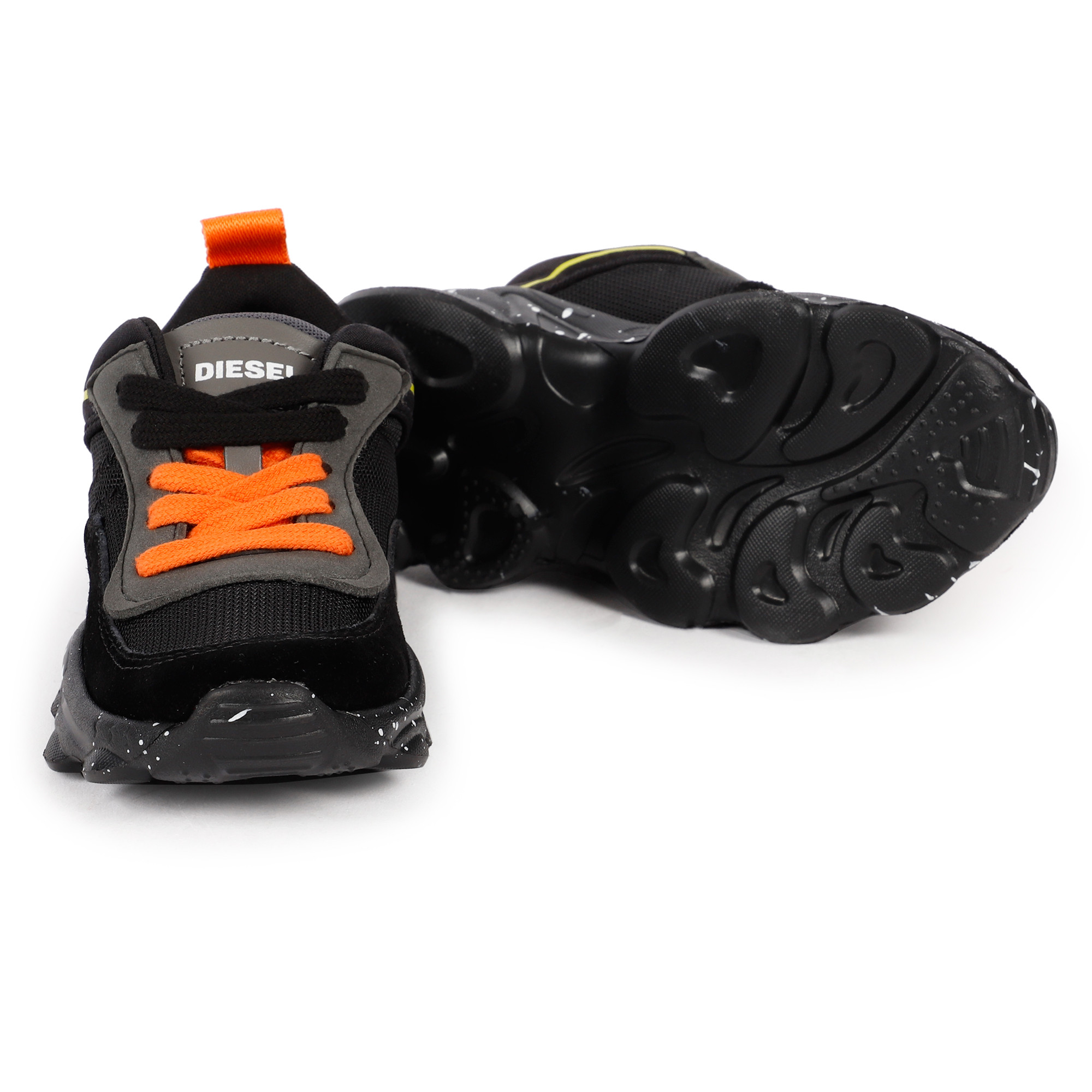 Diesel Logo Sneakers with Orange 