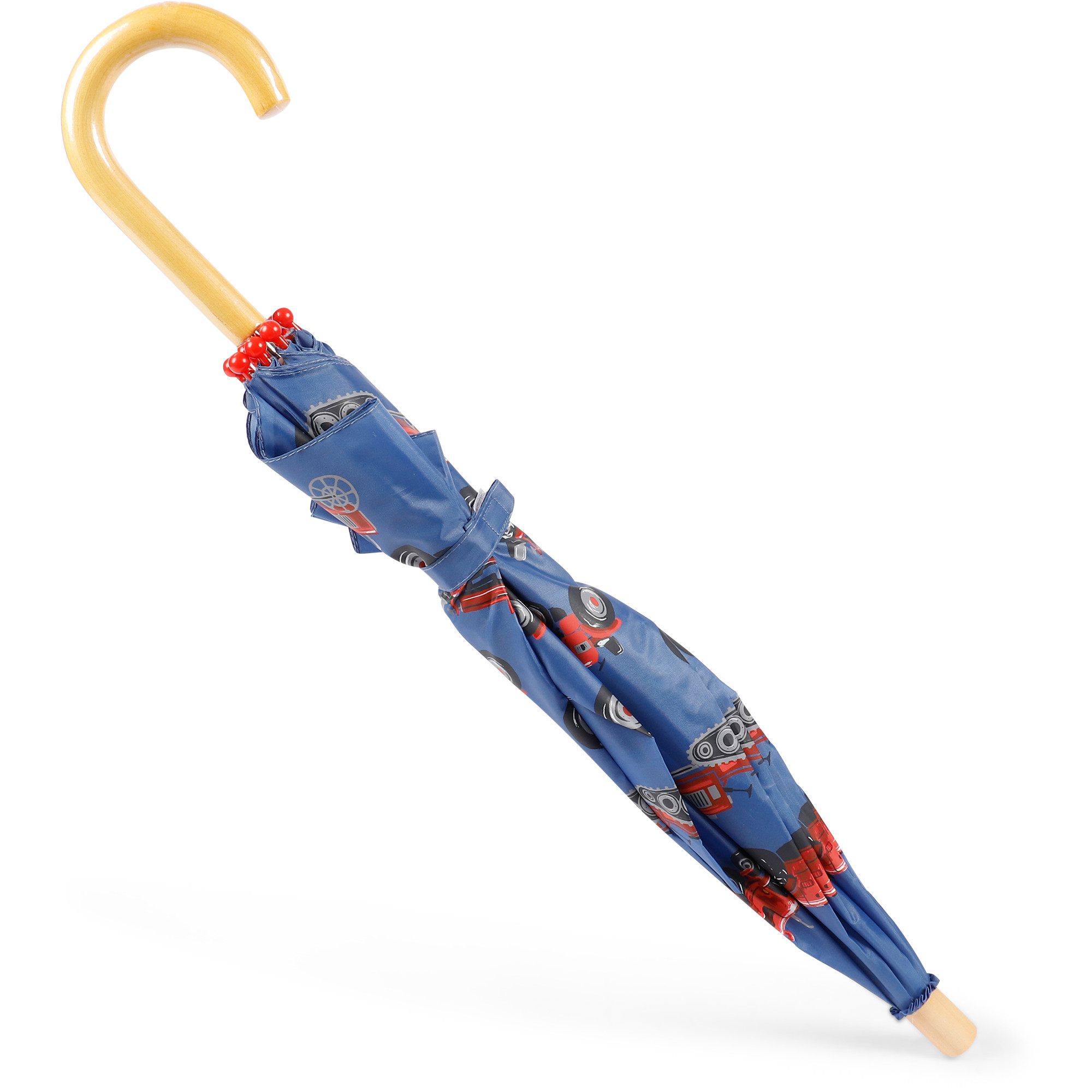 Hatley Tractor Print Umbrella in Blue