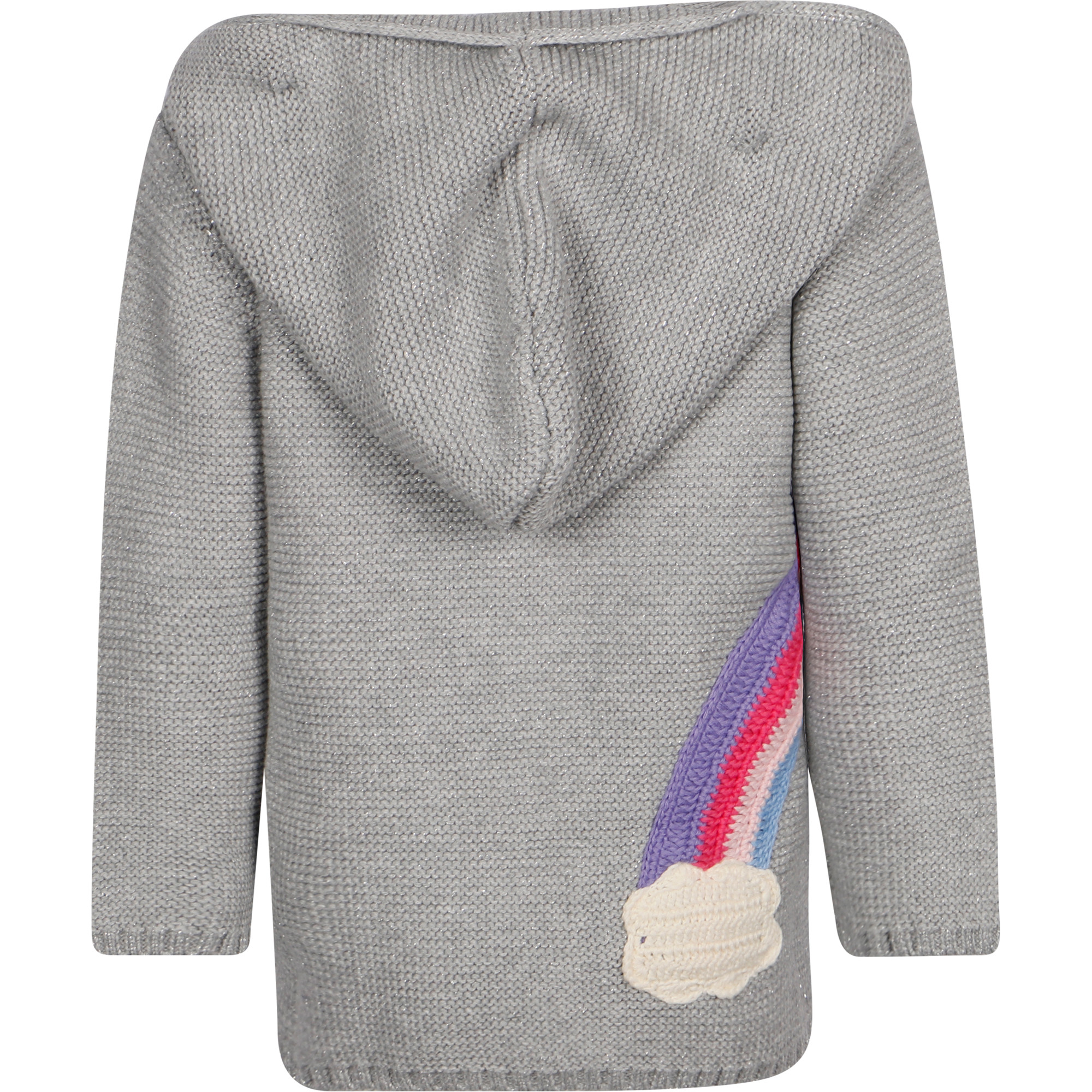Hatley Applique Rainbow Cardigan in Grey