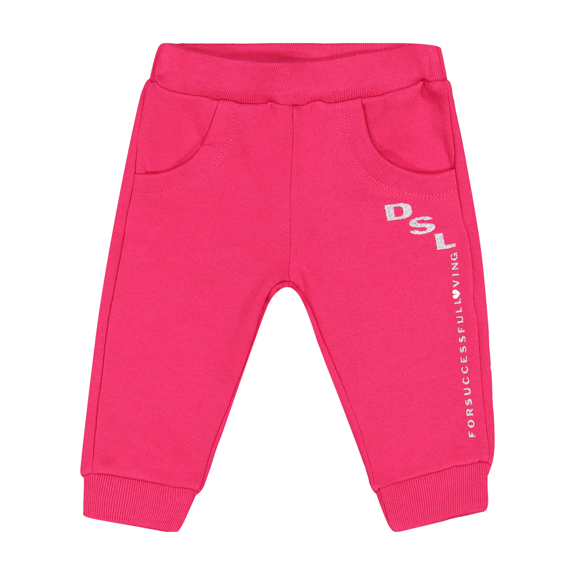 Diesel Baby Designer Tracksuit Set in Raspberry for Girls