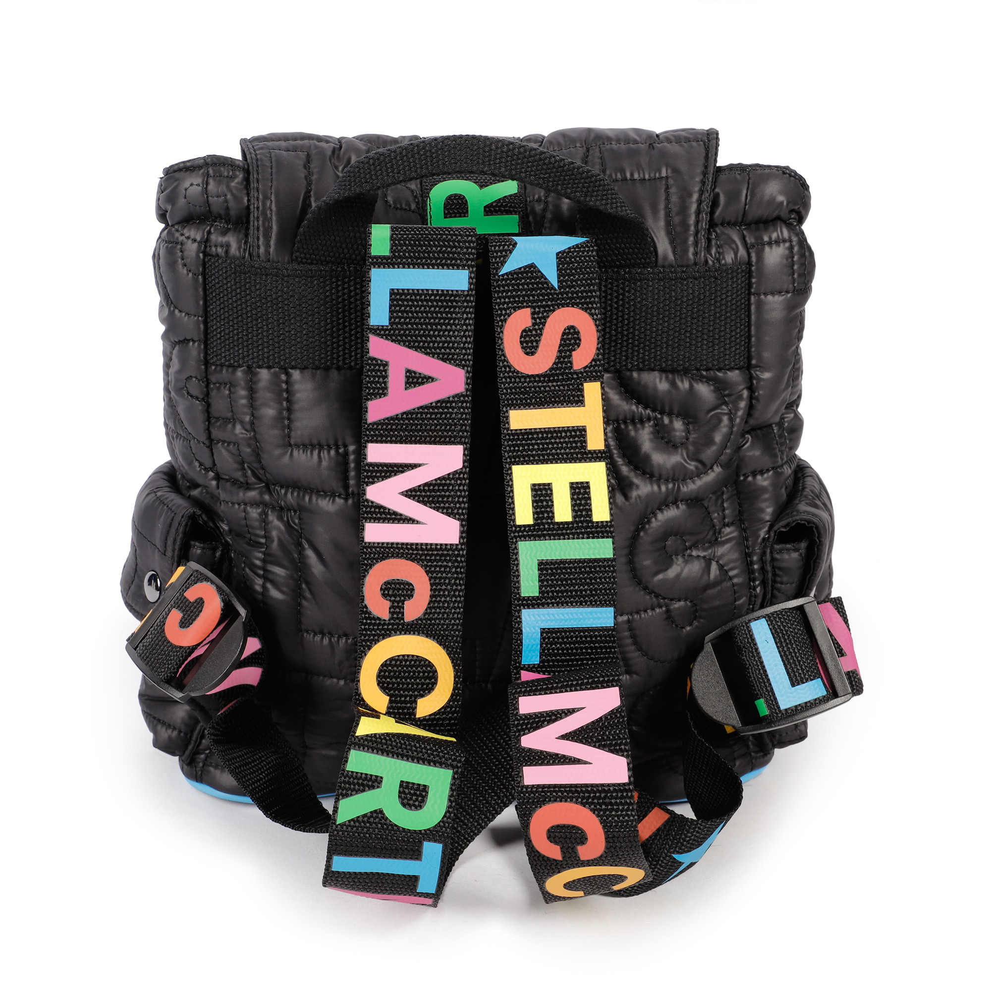 Stella McCartney Logo Quilted Mini-Backpack in Black ...