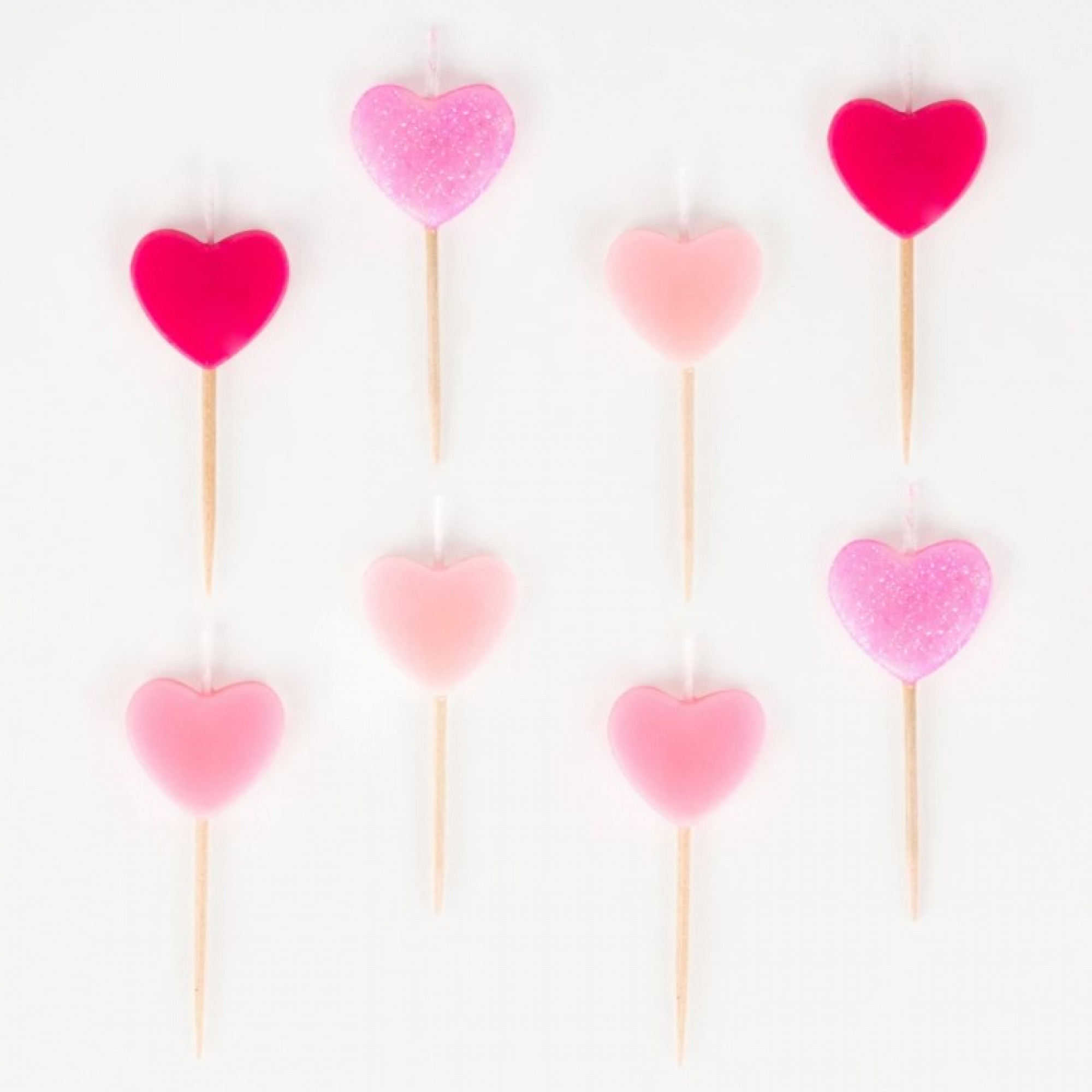 My Little Day Love Hearts Birthday Cake Candles