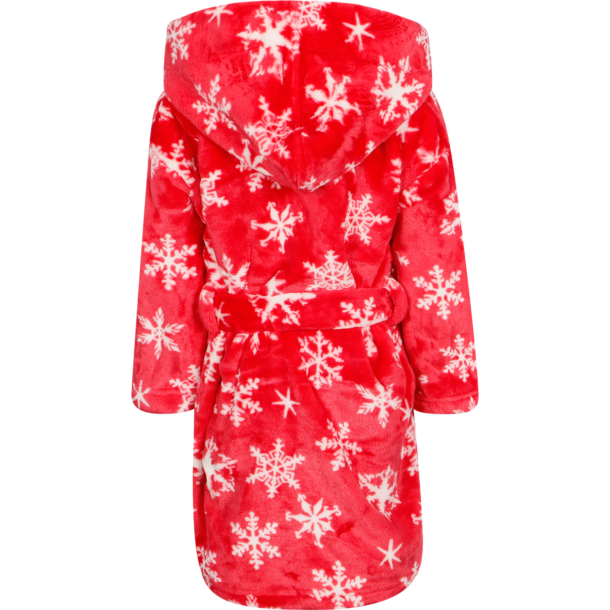 Hatley Snowflakes Fleece Robe in Red