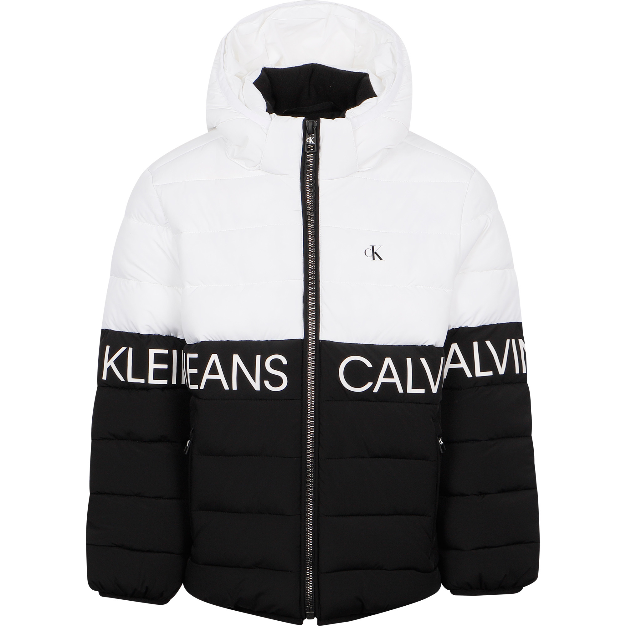 calvin klein white winter jacket