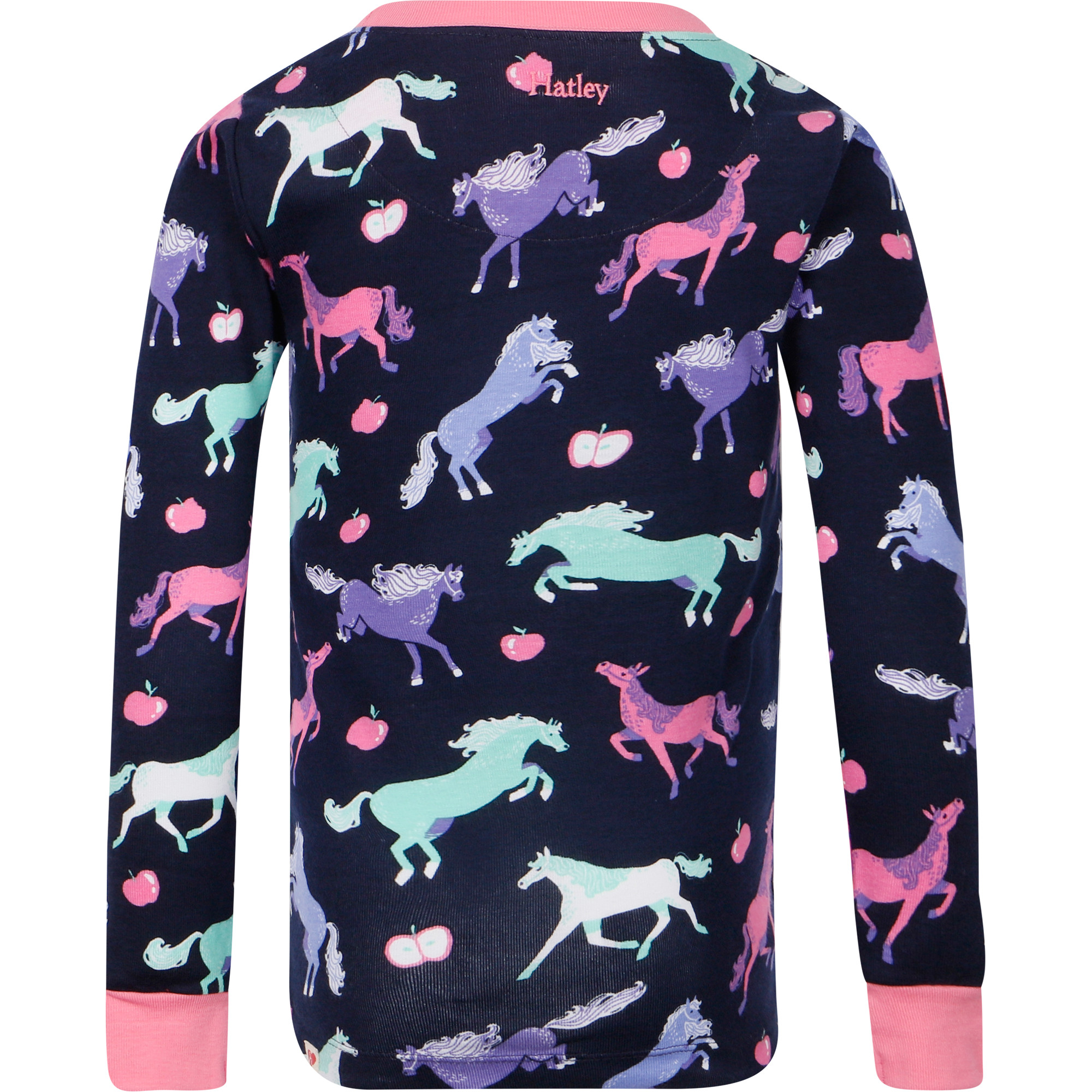 Hatley Horses Print Pajamas in Navy Blue