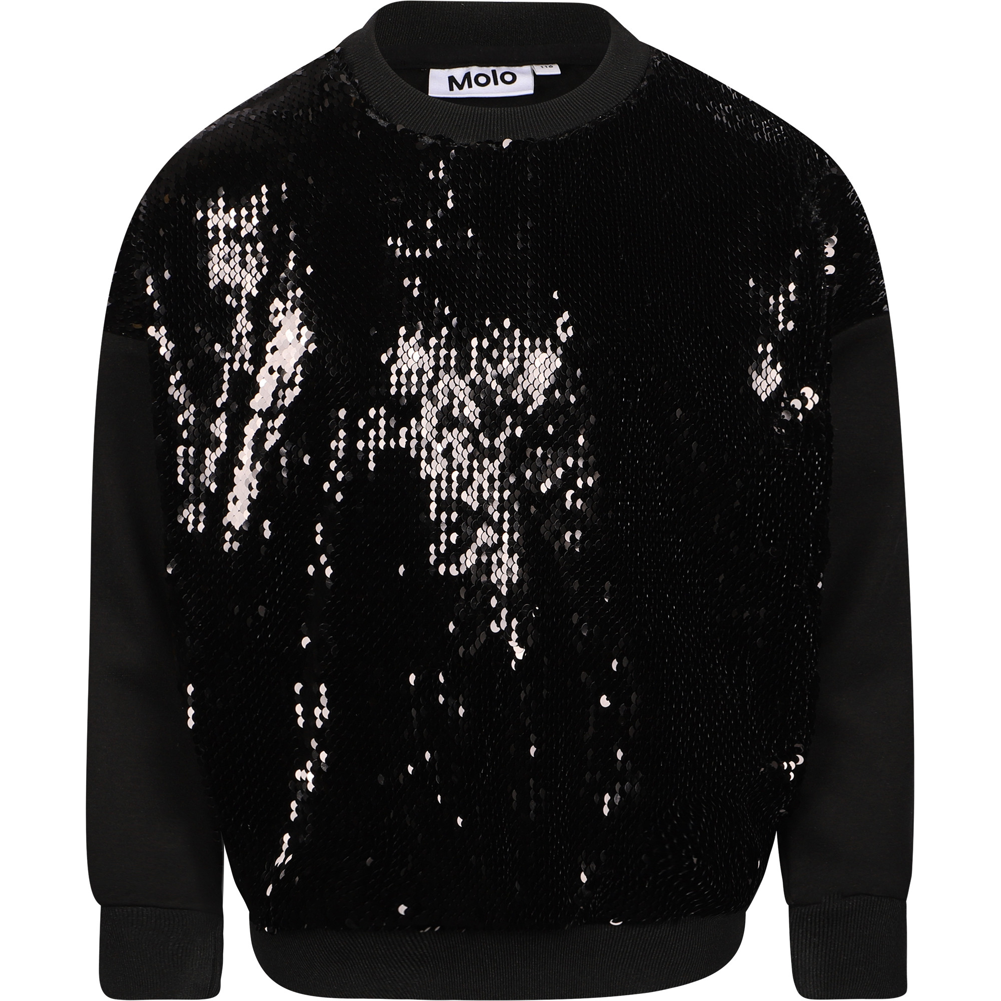 Molo Sequin Sweatshirt in Black | BAMBINIFASHION.COM