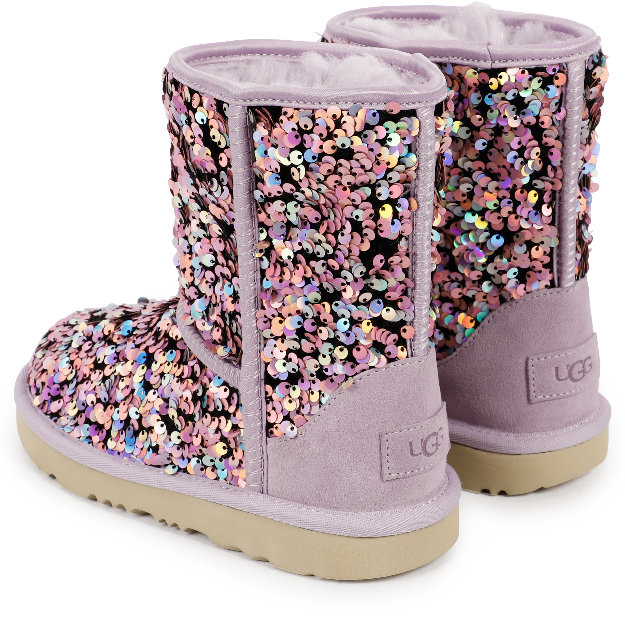 UGG Colorful Sequin Boots in Pink