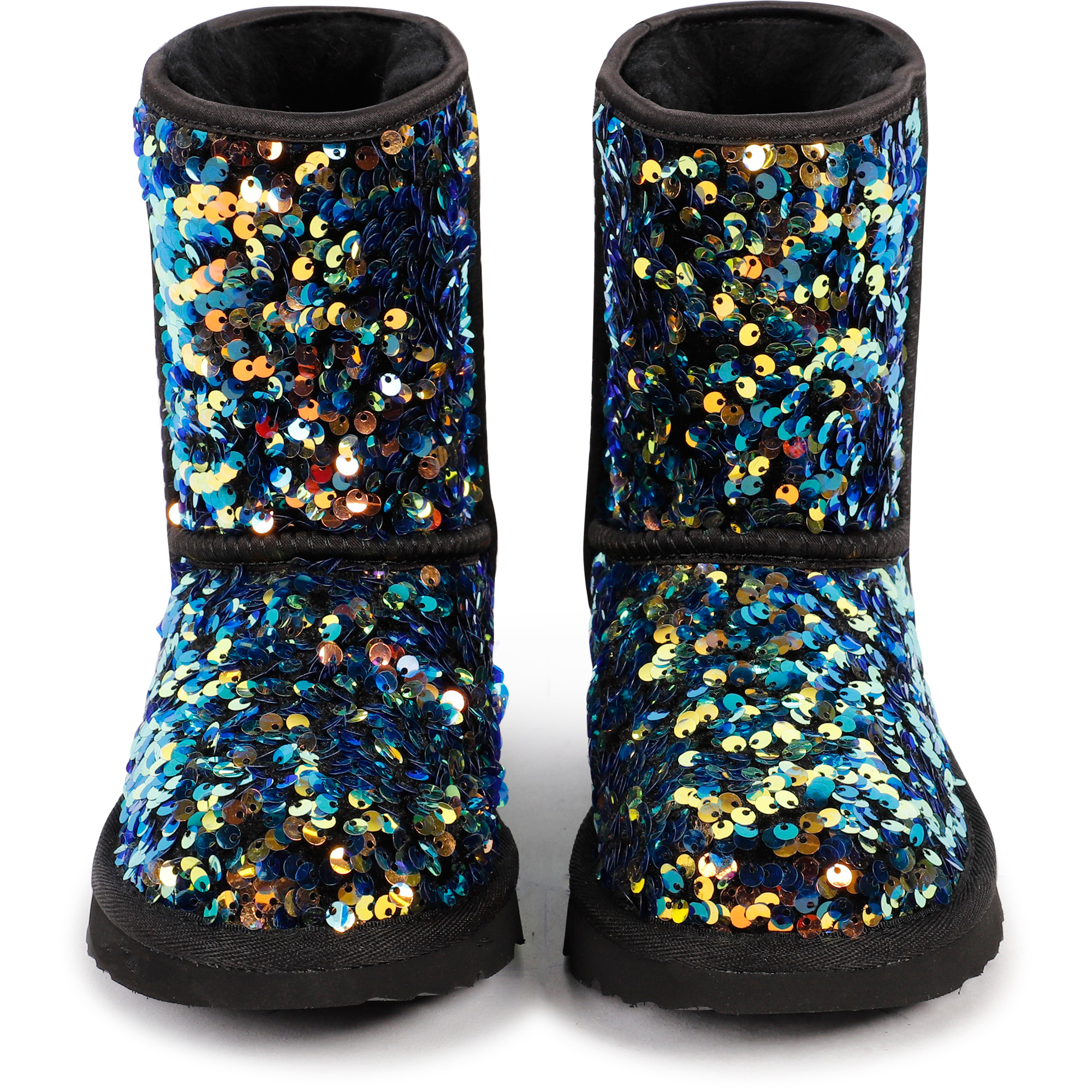 UGG Colorful Sequin Boots in Black