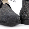 Glittery Bootees with Star Detailing in Black