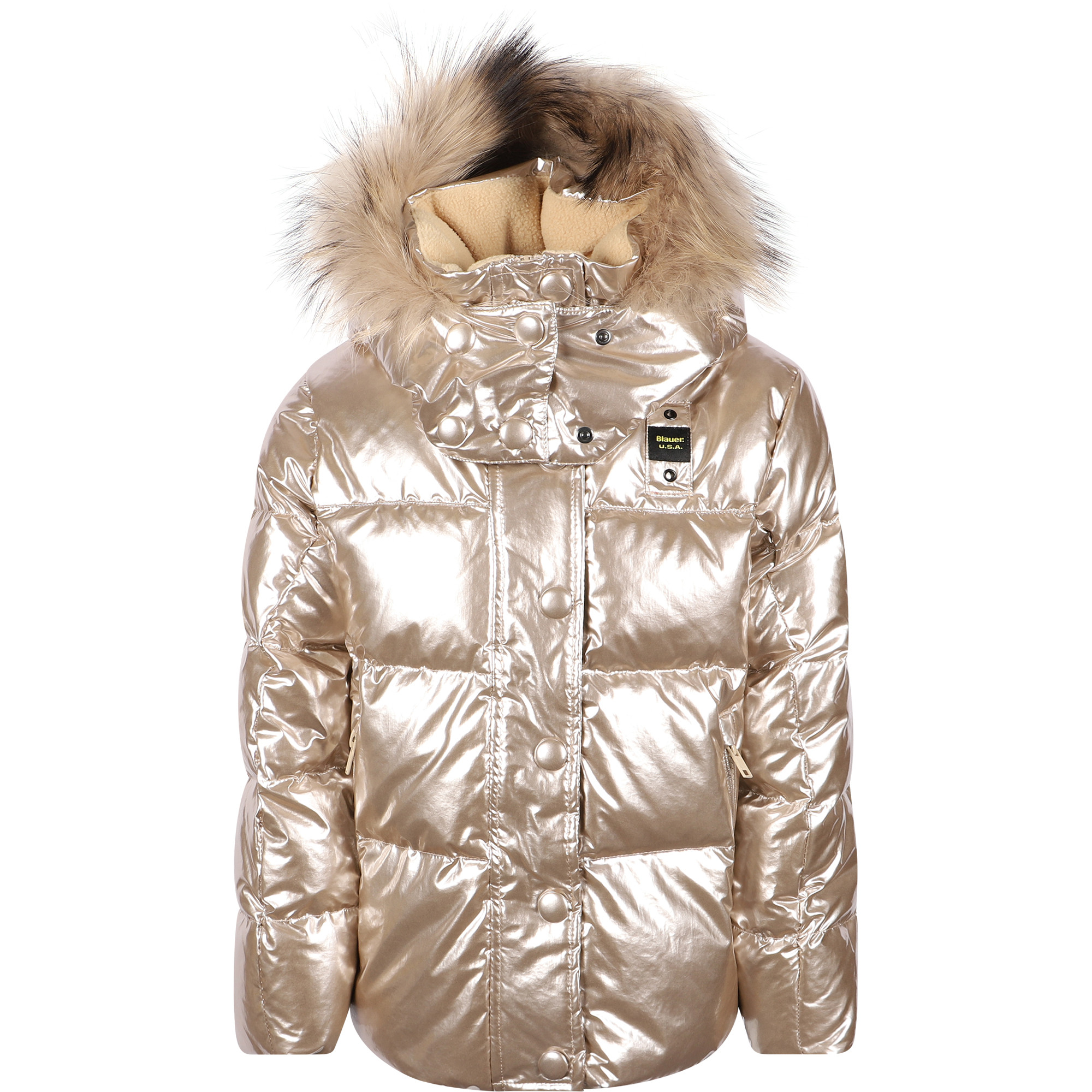 gold winter jacket