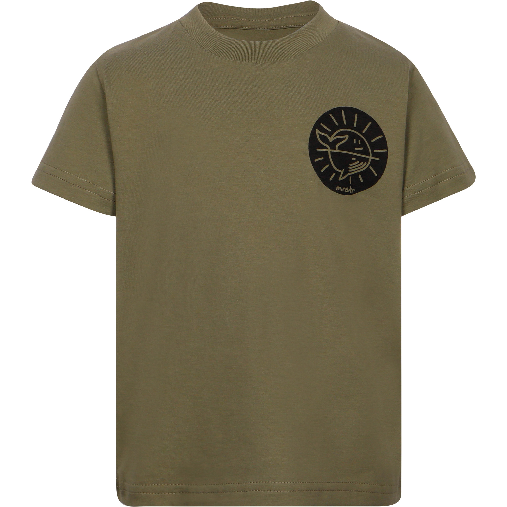 Munster Kids Logo TShirt in Olive Green
