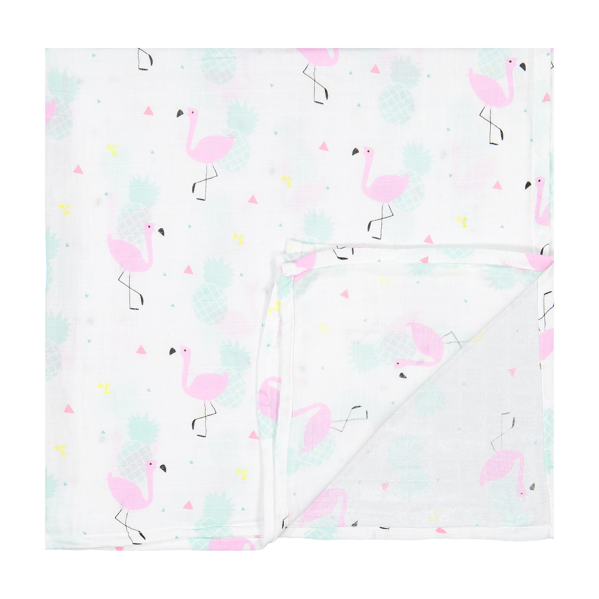 flamingo swaddle blanket