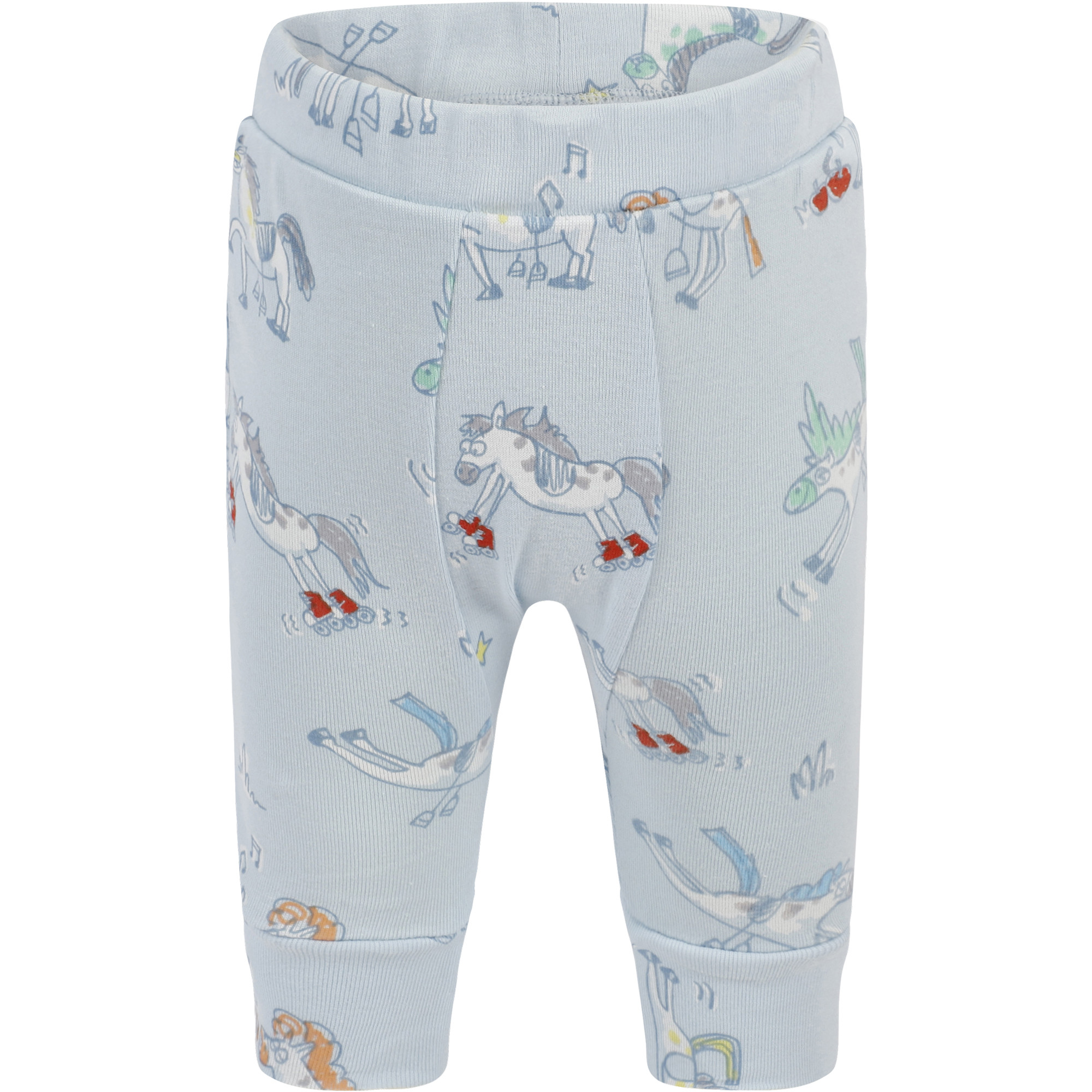 Stella McCartney Horses Print Pajamas in Light Blue