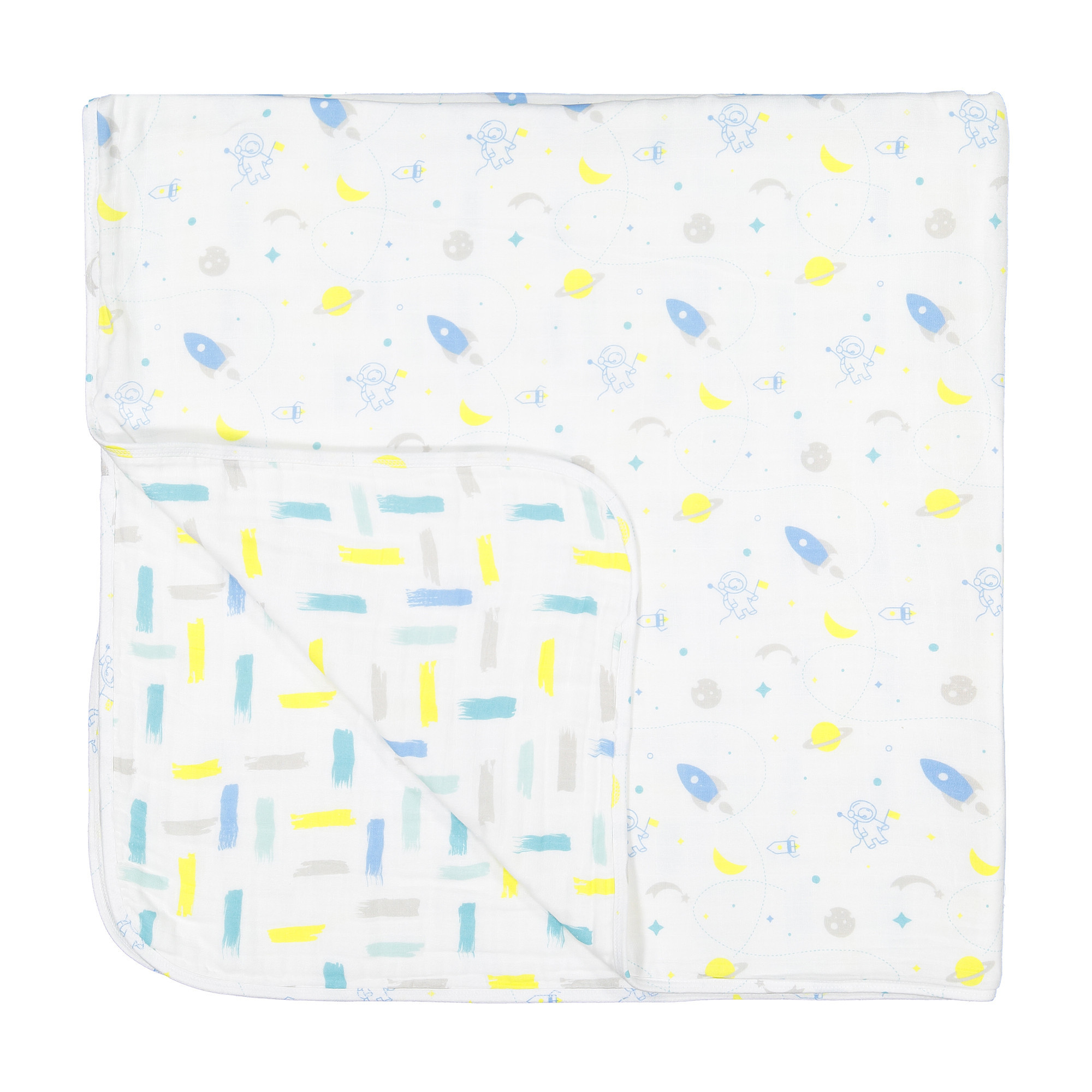 Nayla Baby Space Odyssey Print Cotton Blanket for Boy & Girls