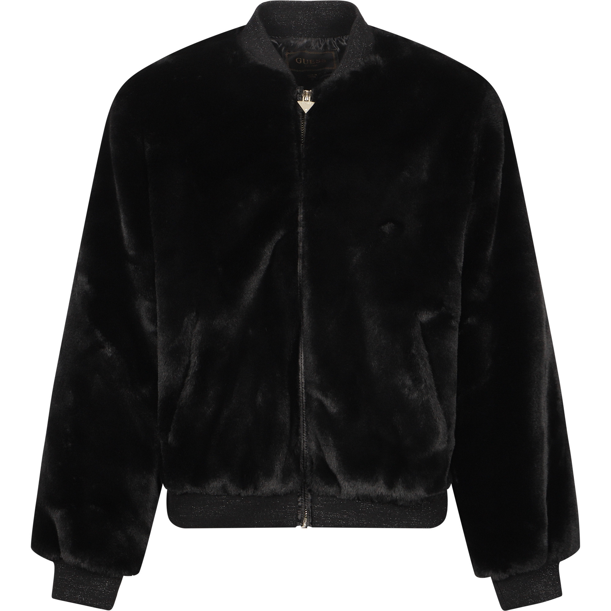 Guess Fuzzy Jacket in Black