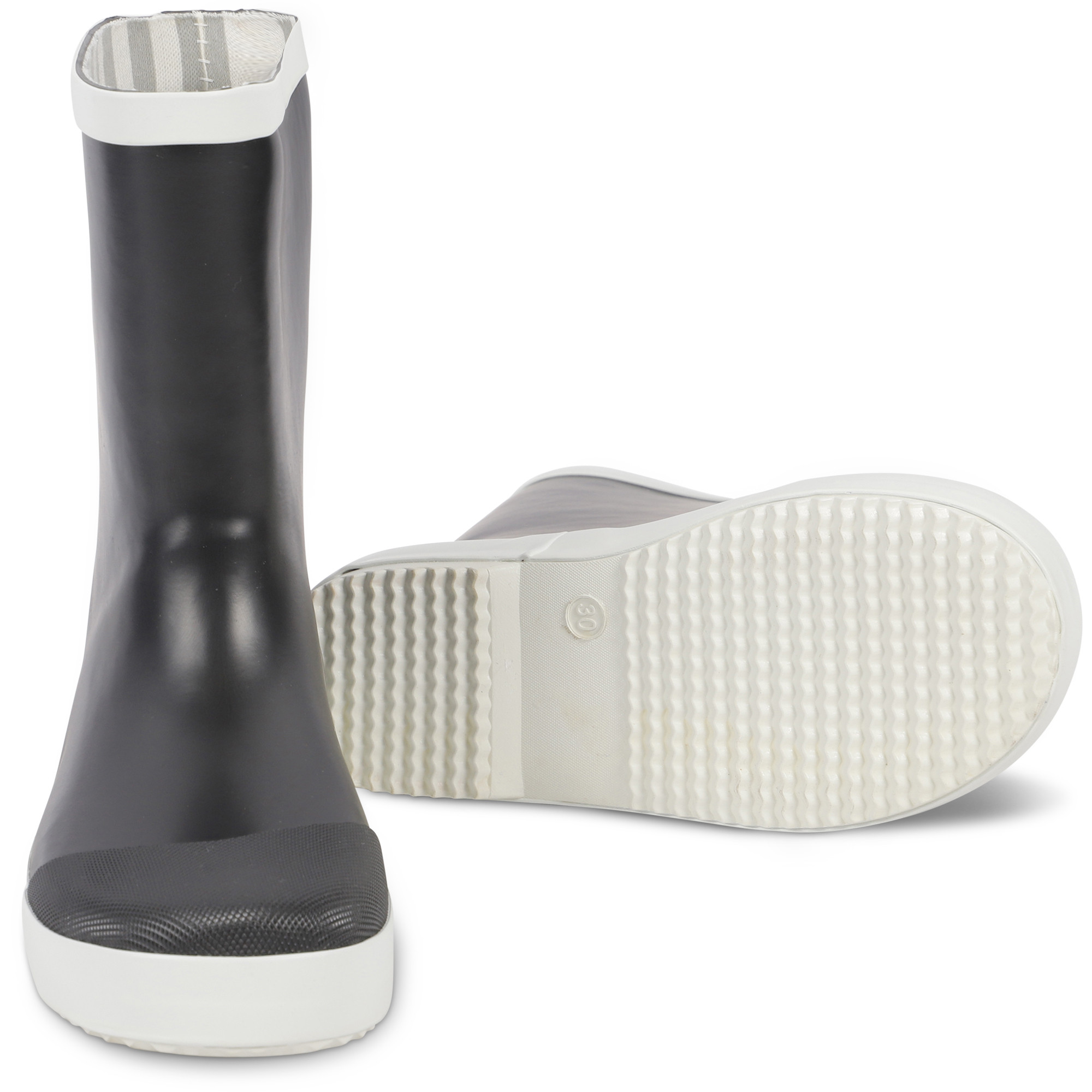 Colors of California Rain Boots in Black and White | BAMBINIFASHION.COM
