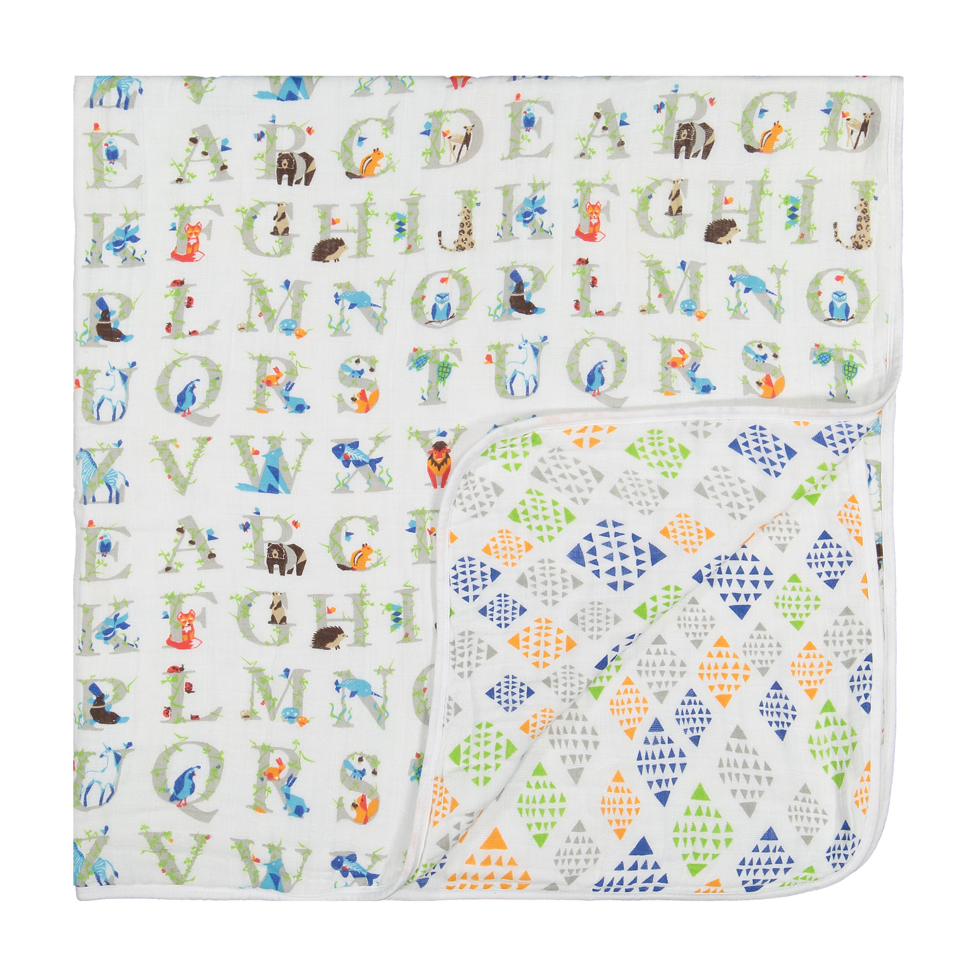 Aden + Anais Baby Blanket with Alphabet Print for Boy & Girls —