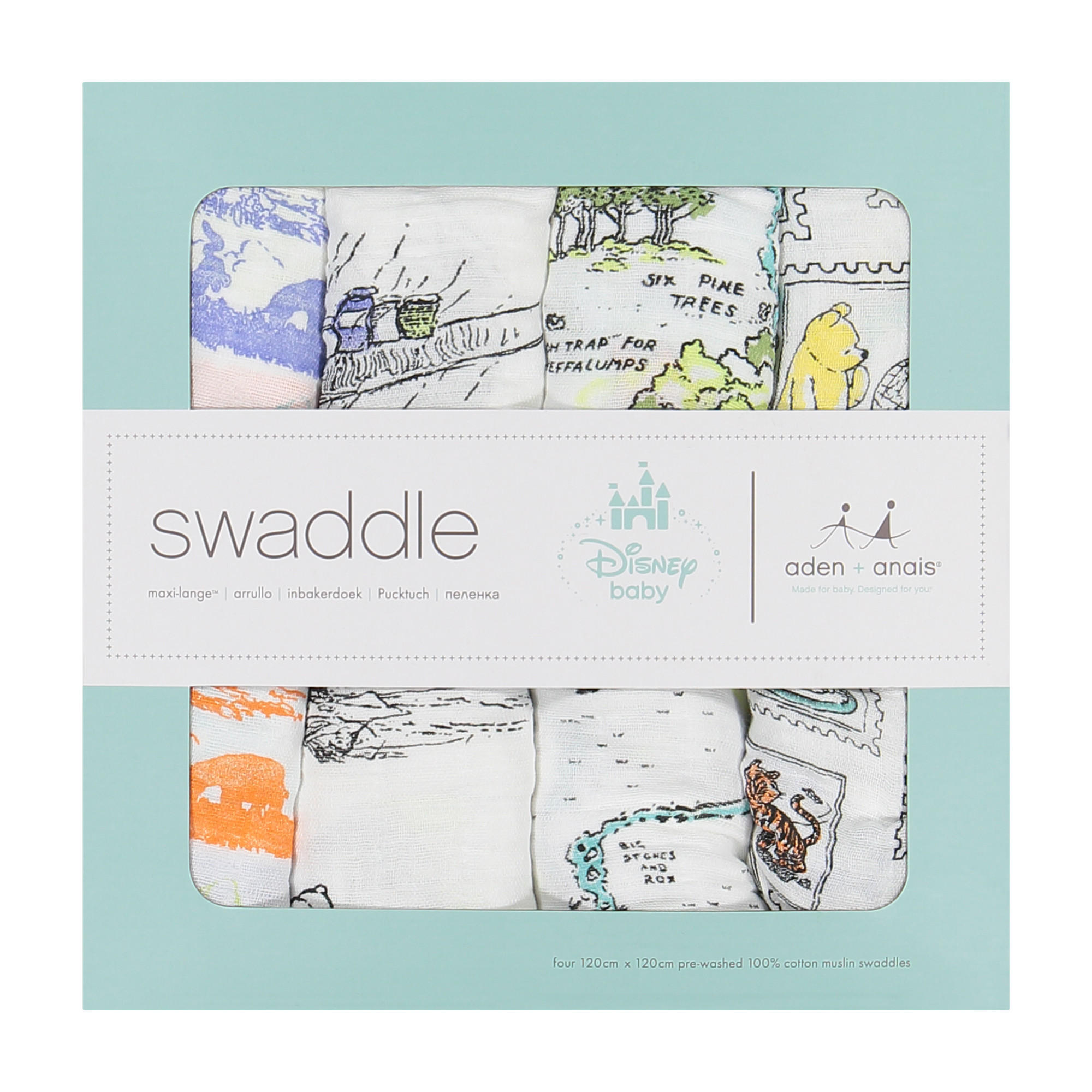 Aden + Anais Baby Winnie the Pooh Swaddle Set for Boy & Girls
