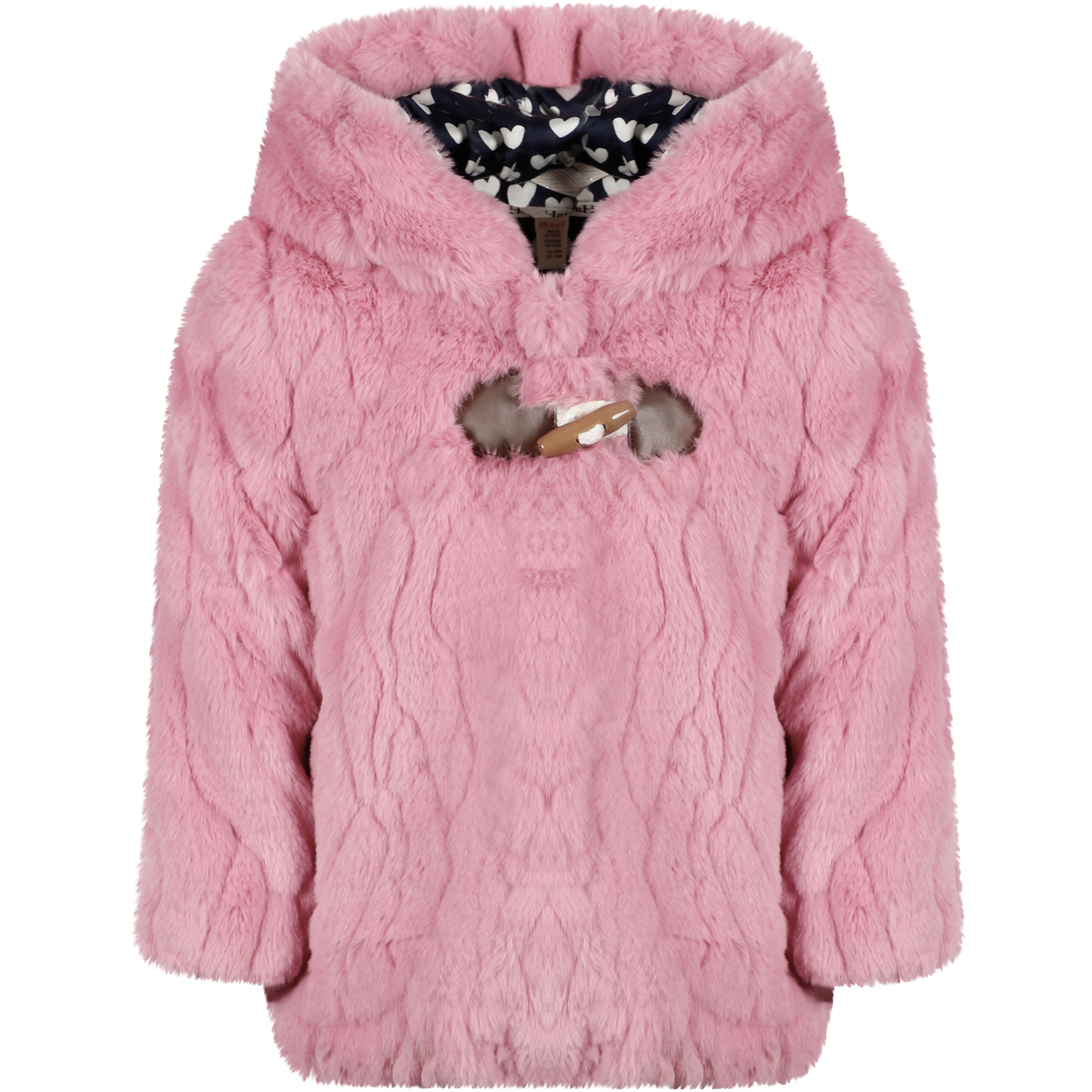 Baby pink faux fur coat clearance