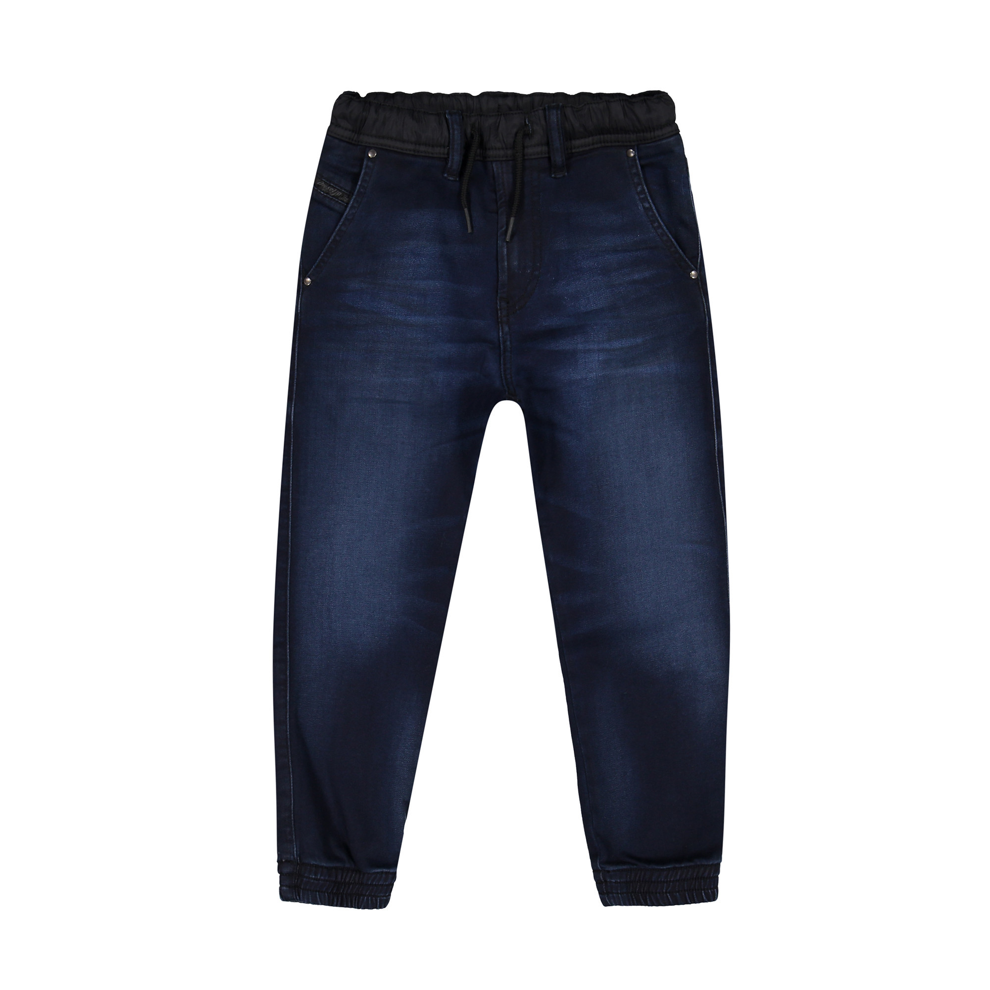 Diesel Boys Dark Indigo Jeans with Drawstring Waist for Boys - BAMBINIFASHION.COM